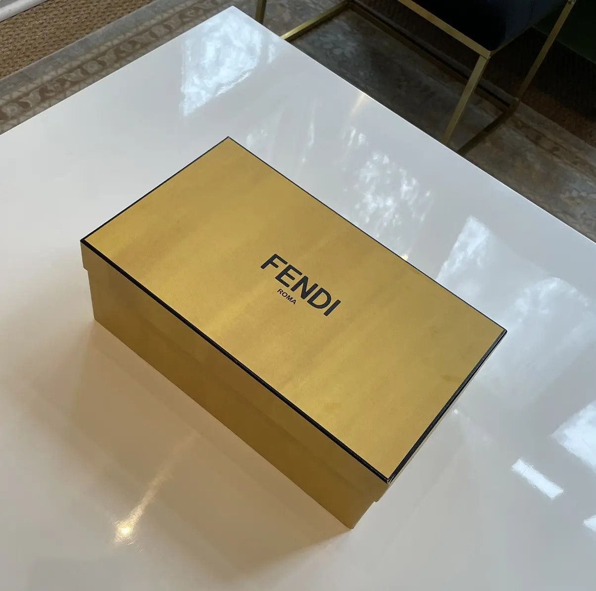 Fendi Fendi "Love Fendi" Leather Slip-On Sneakers Size US 10 / EU 43 - 9 Thumbnail