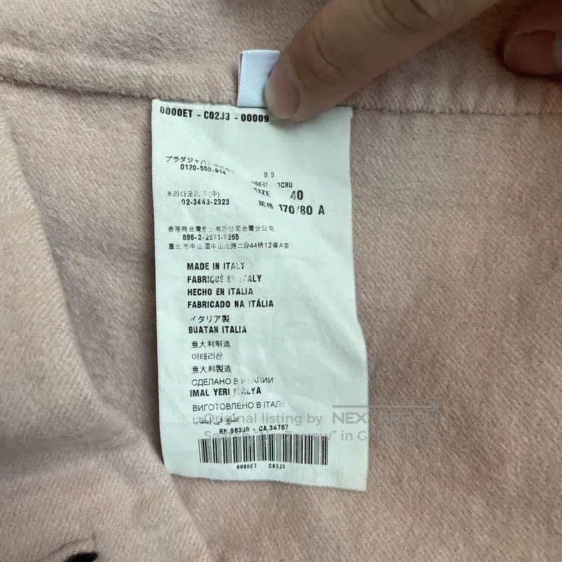 Prada Prada Pink woollen lapel coat Size XS / US 0-2 / IT 36-38 - 5 Thumbnail