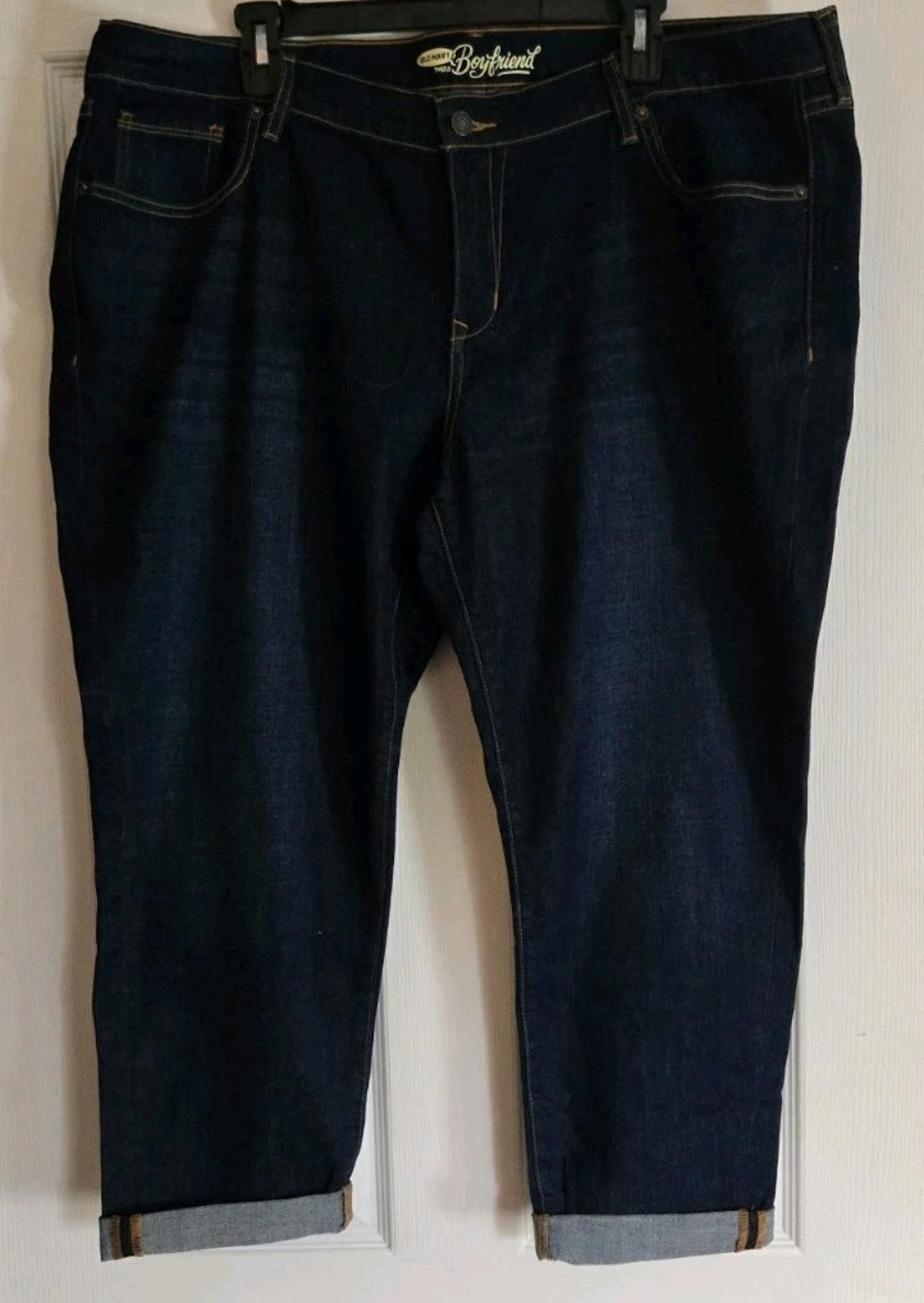 Old Navy Old Navy The Boyfriend Blue Jeans 18 Cropped Capri Length D Size 40" / US 18 - 3 Thumbnail