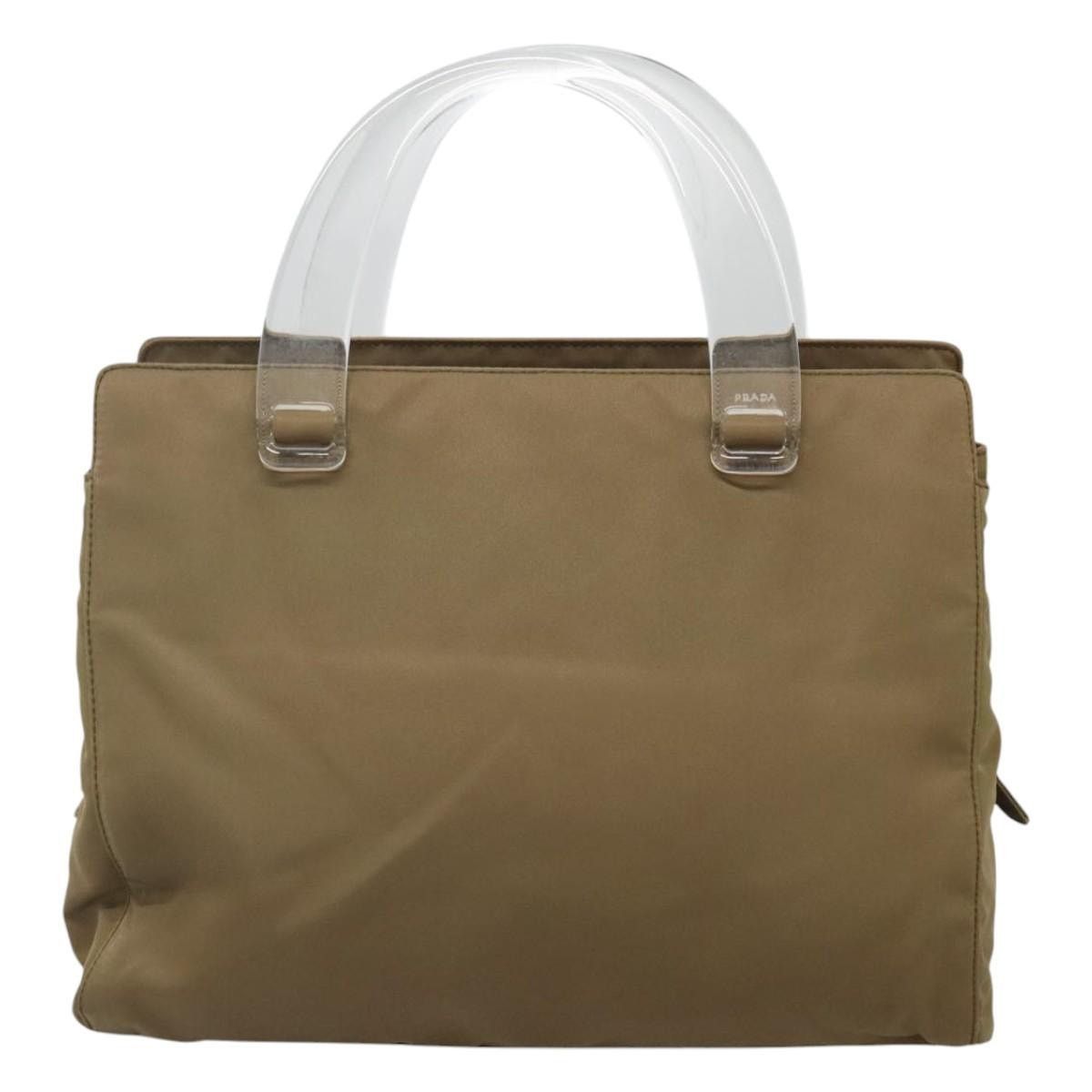 Prada PRADA Hand Bag Nylon Khaki Silver Size ONE SIZE - 2 Thumbnail