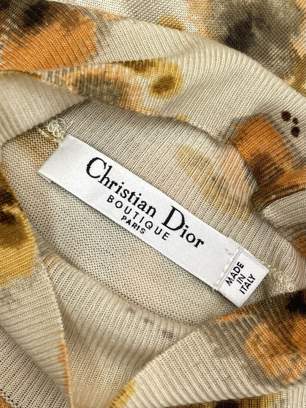 Dior Christian Dior by John Galliano Floral Knit Top - Size FR 38 Size S / US 4 / IT 40 - 11 Thumbnail