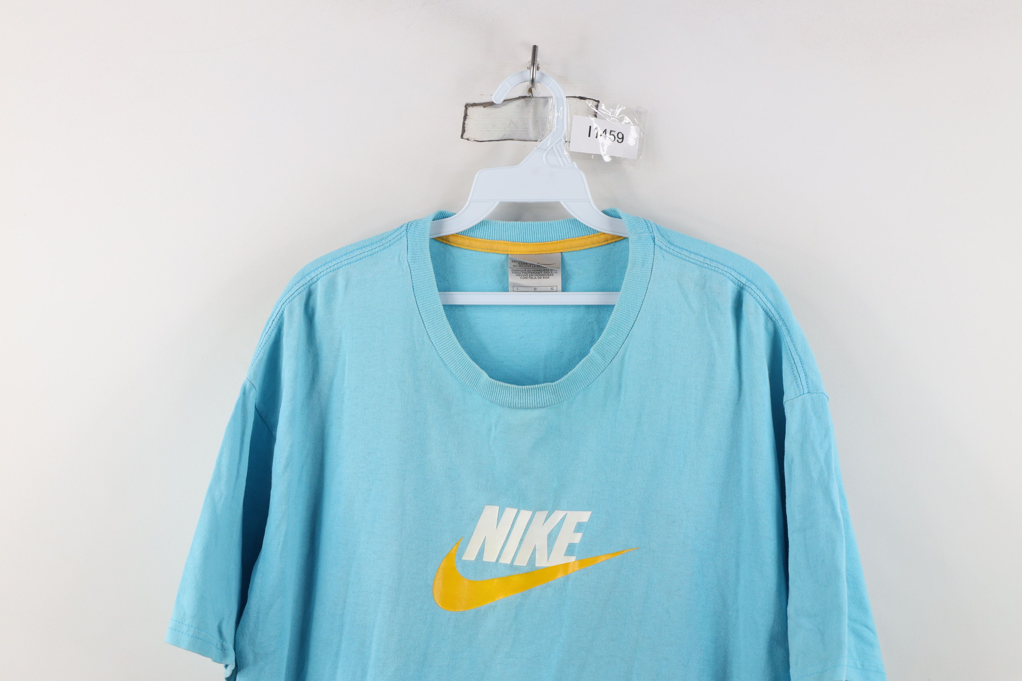 Nike Vintage Y2K Nike Travis Scott Big Swoosh T-Shirt Blue Size US L / EU 52-54 / 3 - 2 Thumbnail