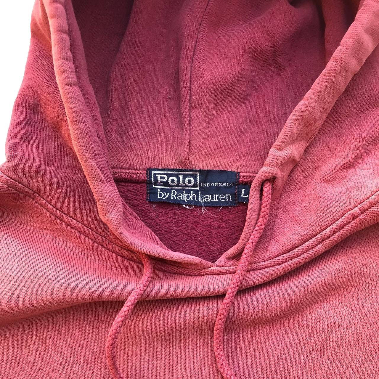 Polo Ralph Lauren × Vintage VINTAGE POLO RALPH LAUREN SPELLOUT WORN HOODIE Size US L / EU 52-54 / 3 - 6 Thumbnail