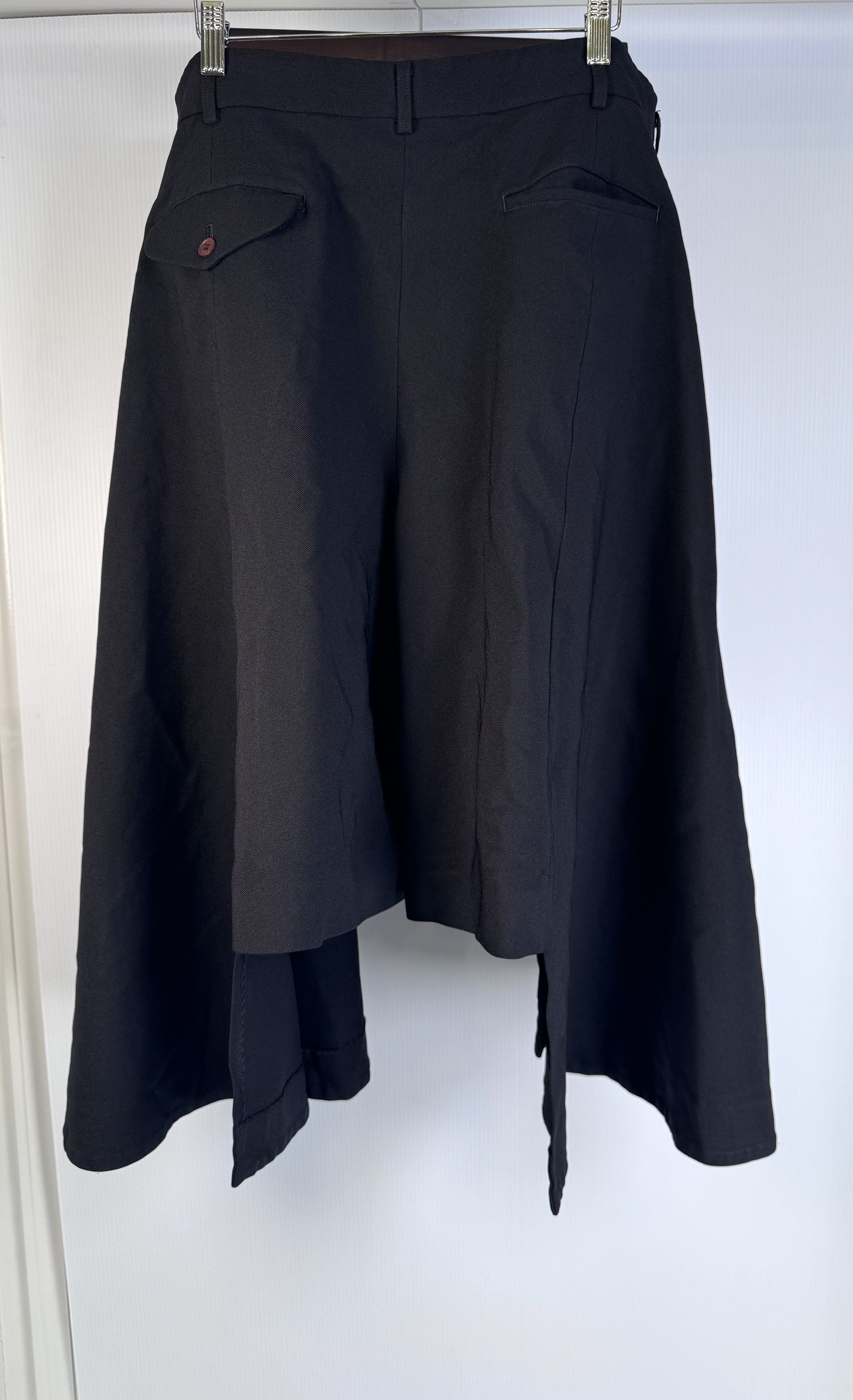 Comme des Garcons Homme Plus Comme des Garçons Homme Plus Asymmetrical Pants in Black Size US 34 / EU 50 - 7 Thumbnail