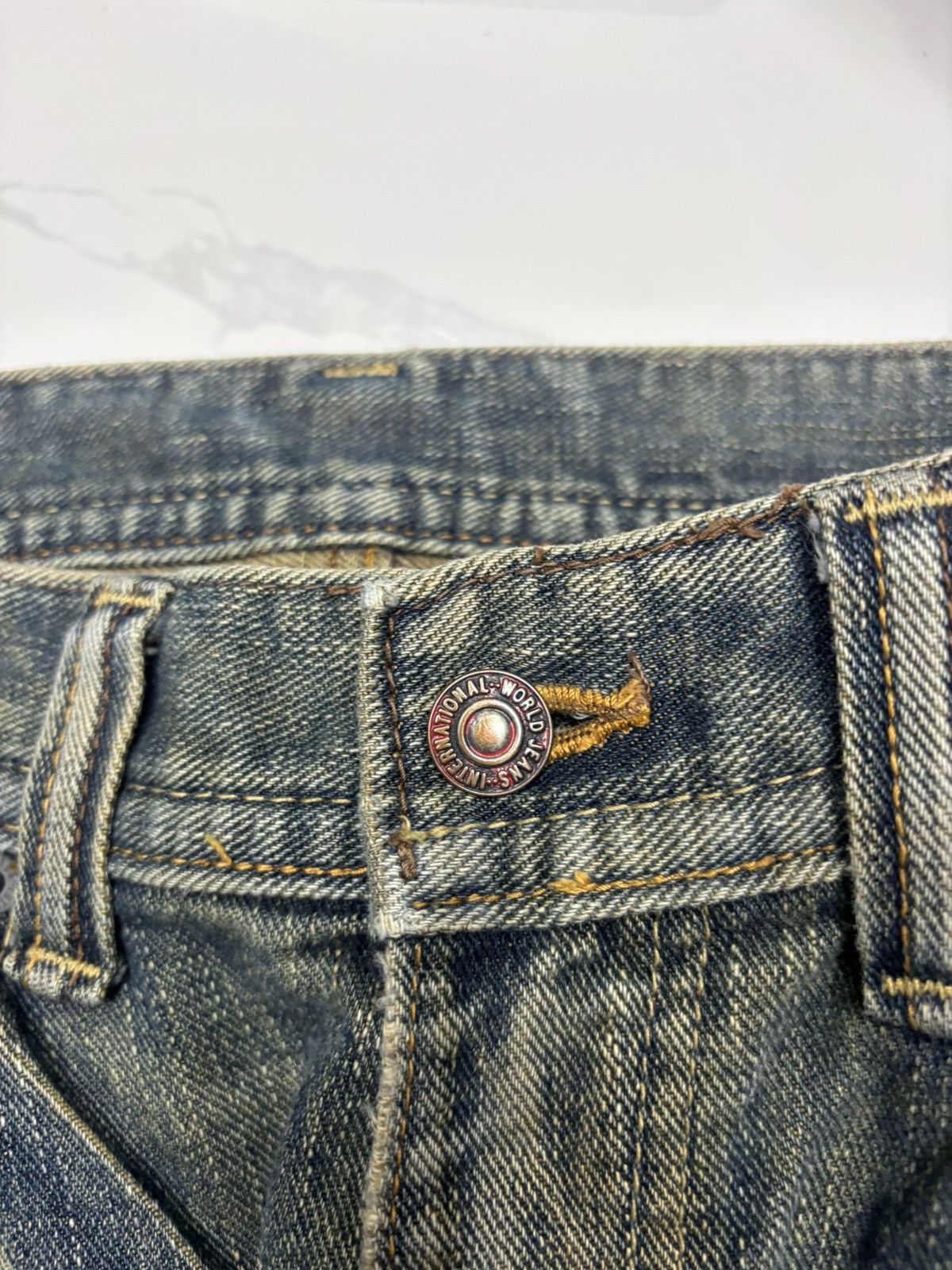 Diesel 🔥VINTAGE MUD WASH BAGGY JEANS GL HEART DENIM DIESEL STYLE Size US 33 - 9 Thumbnail