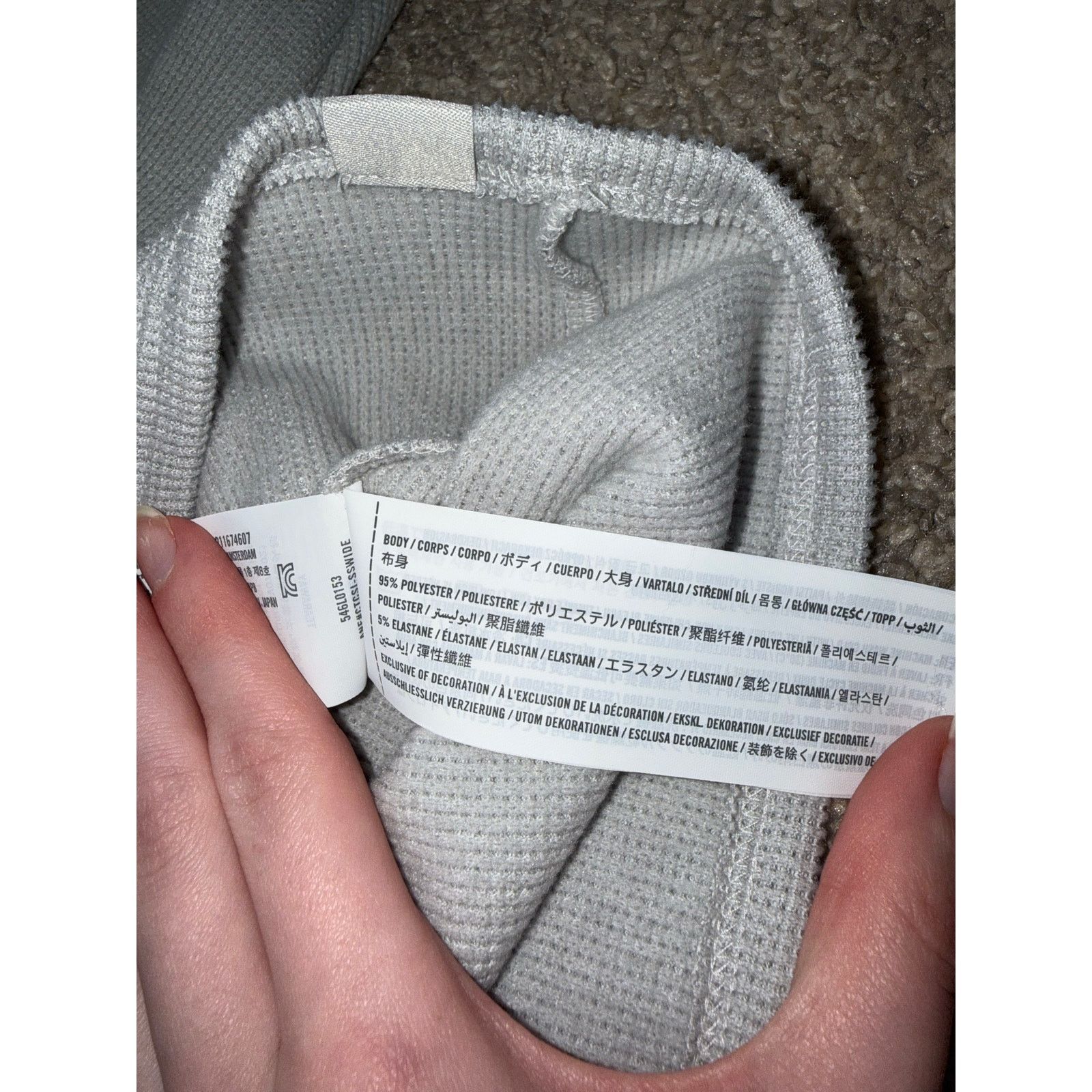 Hollister Hollister Gilly Hicks Cozy Waffle Hoodie - Light Gray, Large Size L / US 10 / IT 46 - 4 Thumbnail