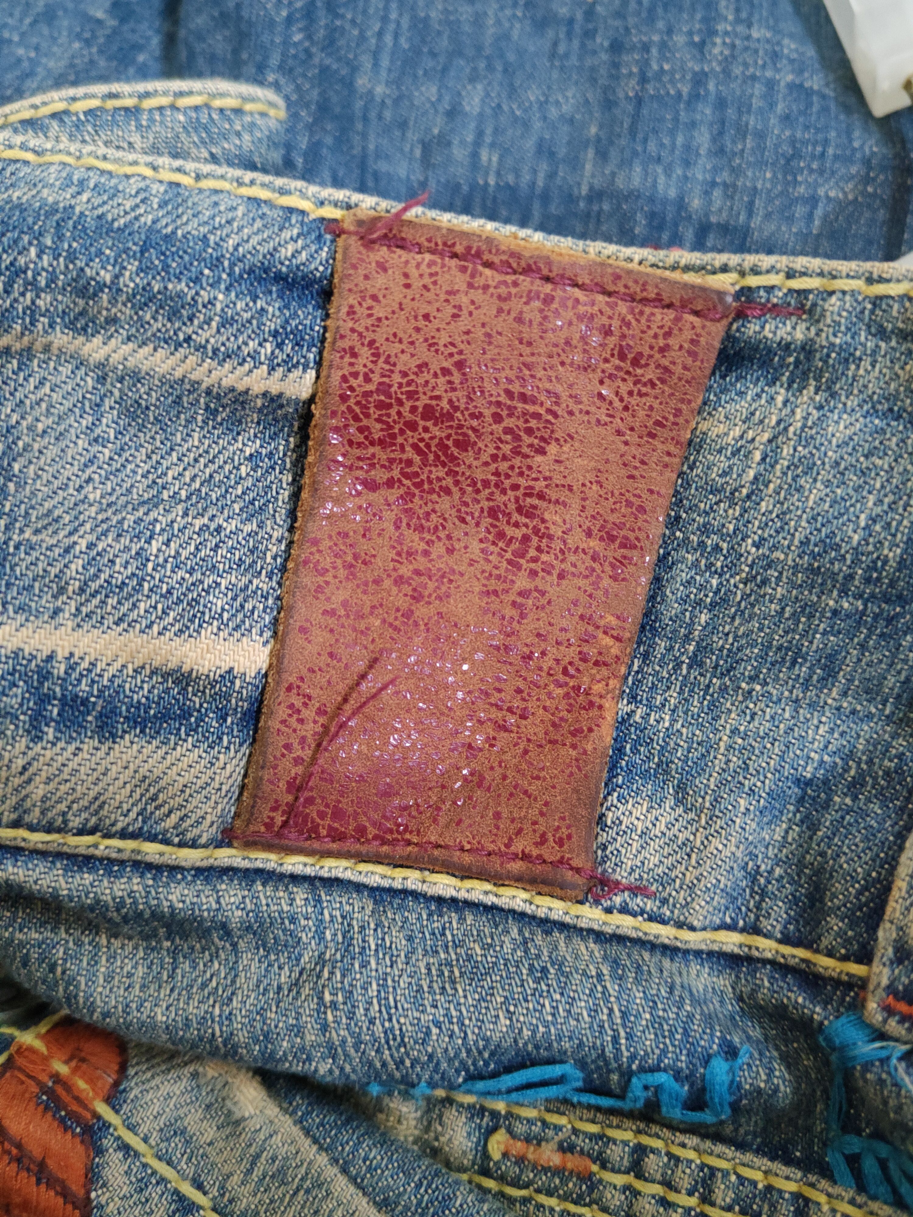 Japanese Brand Red Pepper Dark Blue Distressed Ripped Jeans #W1489 Size 26" / US 2 / IT 38 - 10 Thumbnail