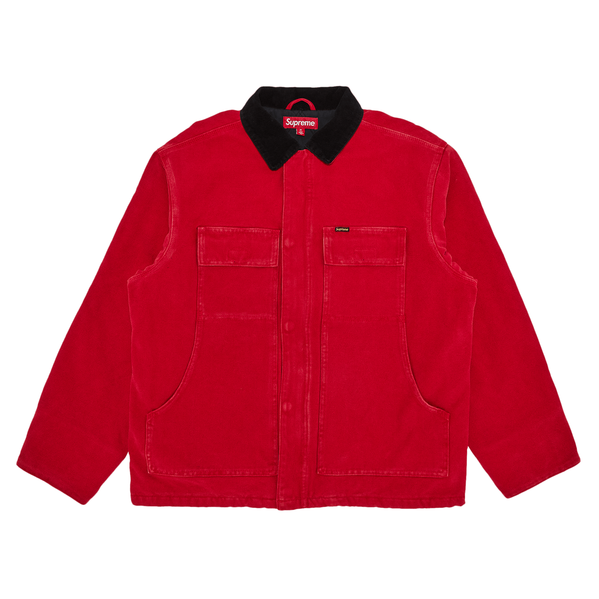 Supreme Supreme Old English Canvas Work Jacket Navy | Grailed