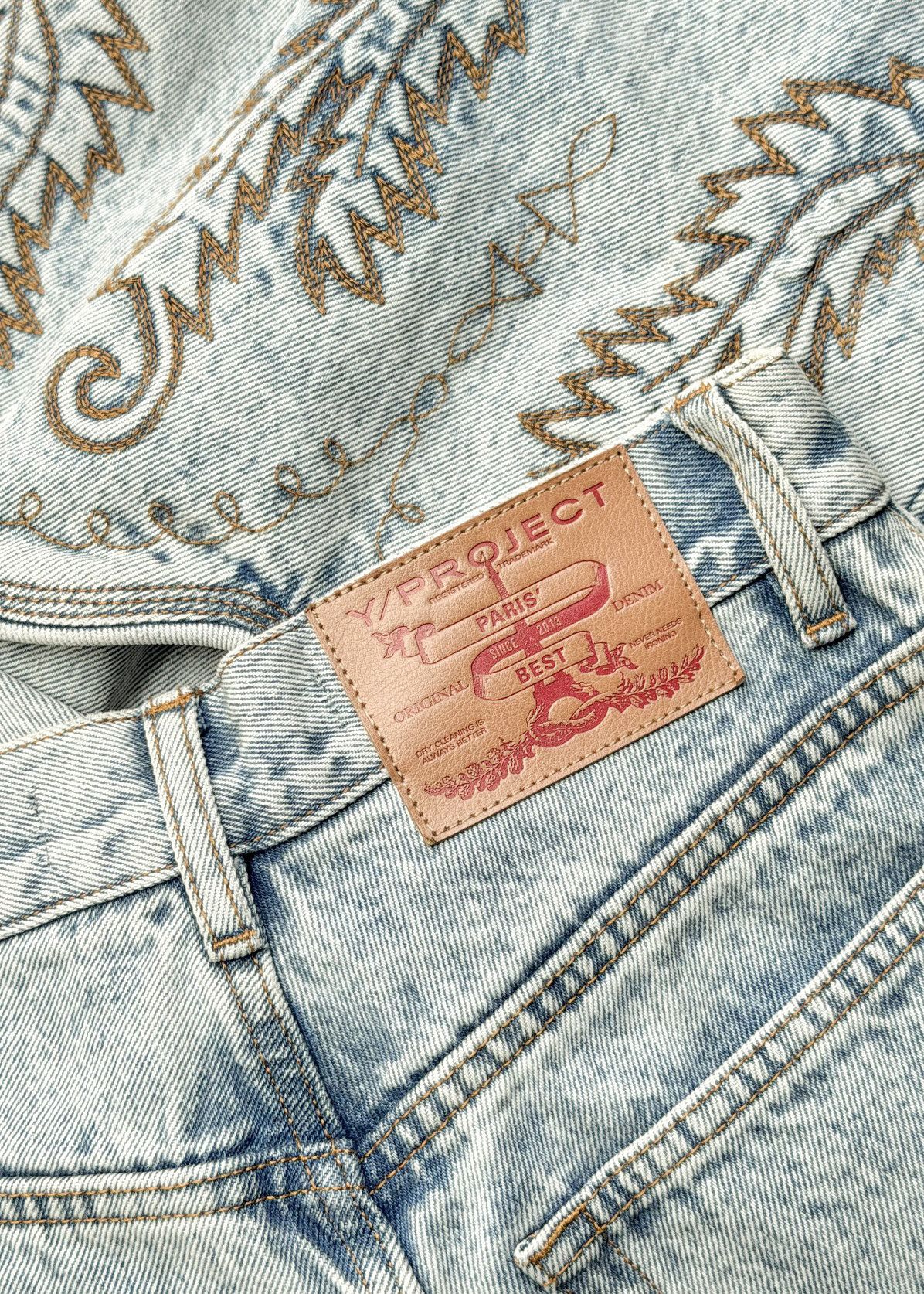 Y/Project Y/Project Washed Blue Cowboy Cuffed Jeans Size 24" / US 00 / IT 34 - 5 Thumbnail