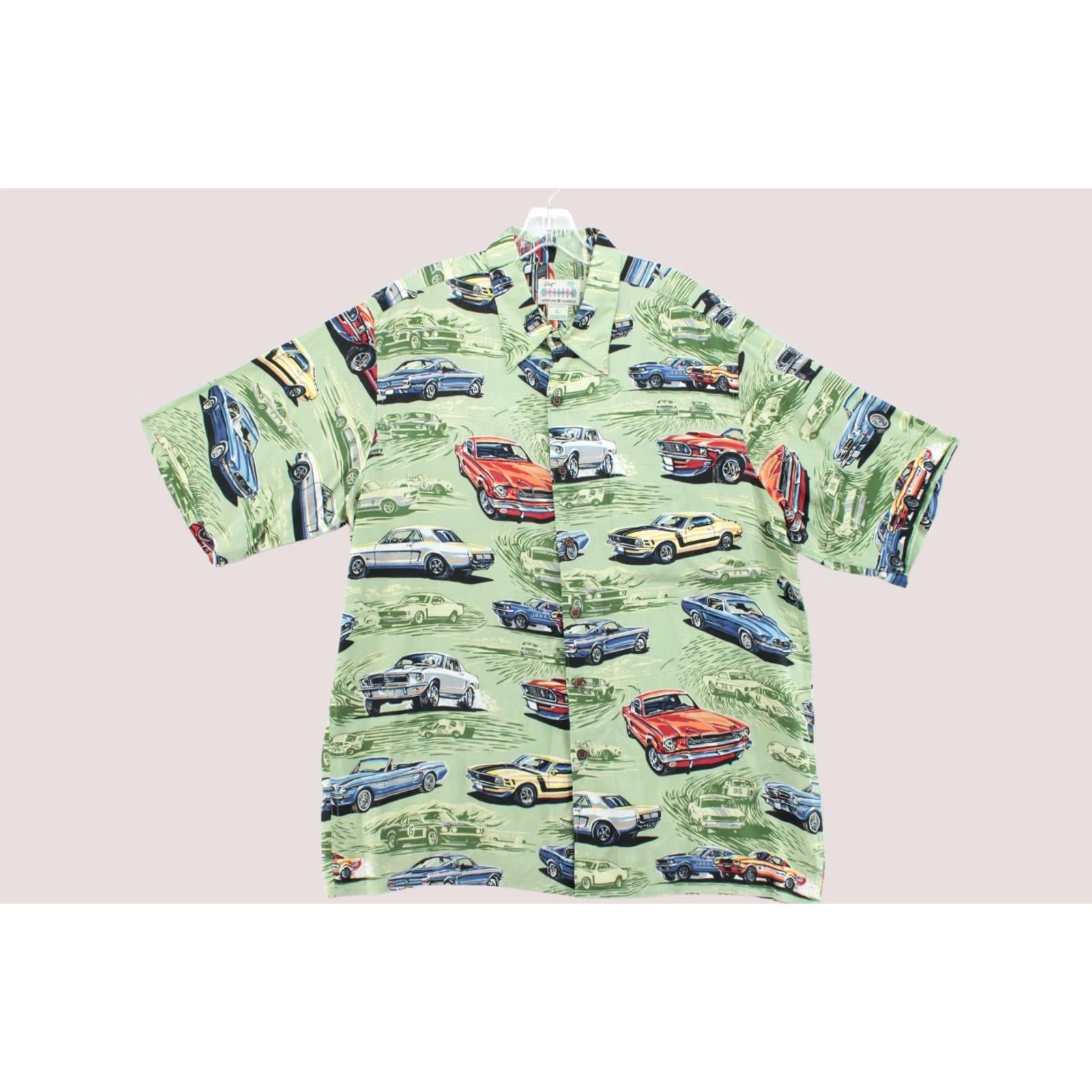 Reyn Spooner Reyn Spooner Camp Shirt Mens L Muscle Cars American Classic Button-Up Beachy Vintage Size US L / EU 52-54 / 3 - 1 Thumbnail