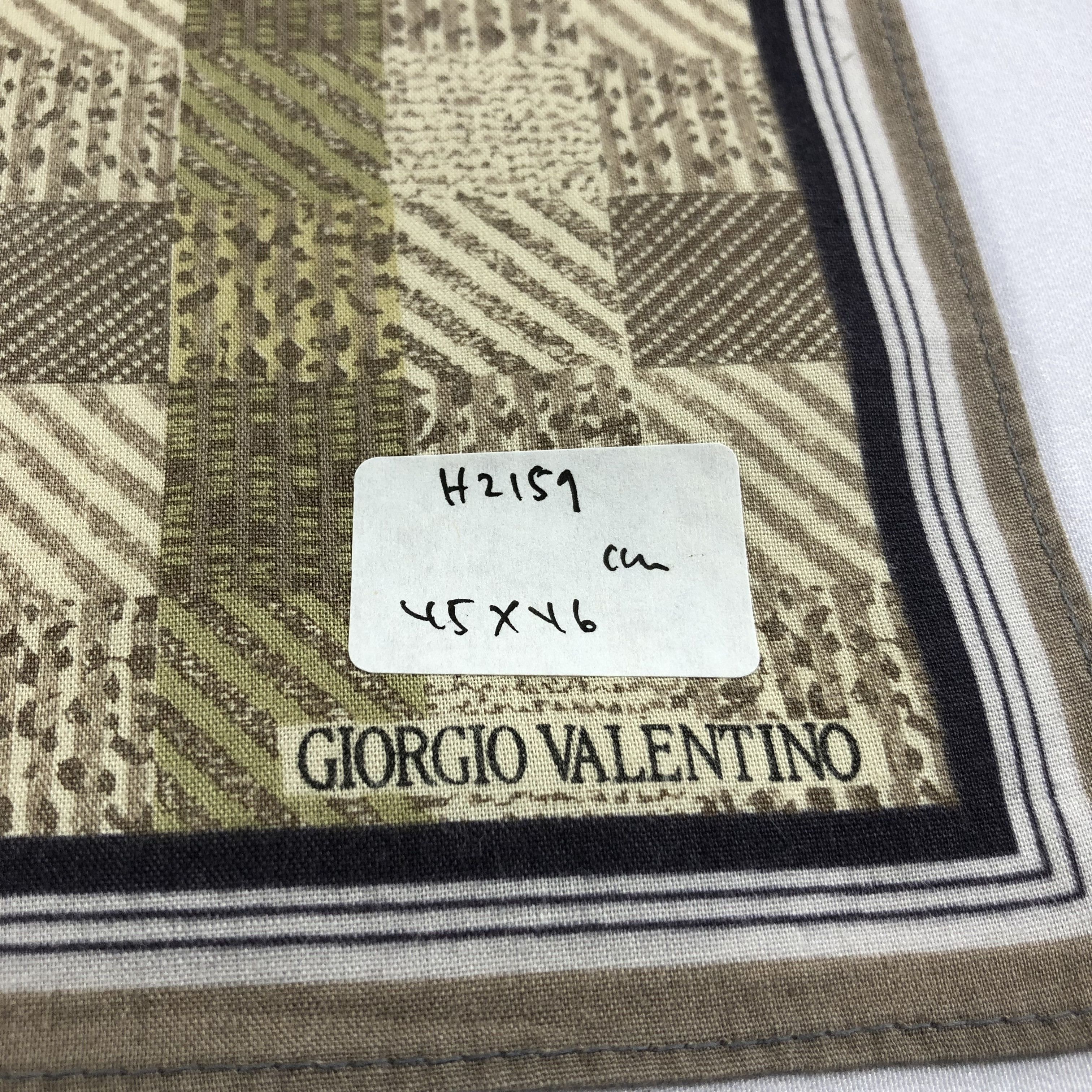 Vintage Giorgio Valentino Handkerchief Neckerchief Bandana H2159 Size ONE SIZE - 6 Thumbnail