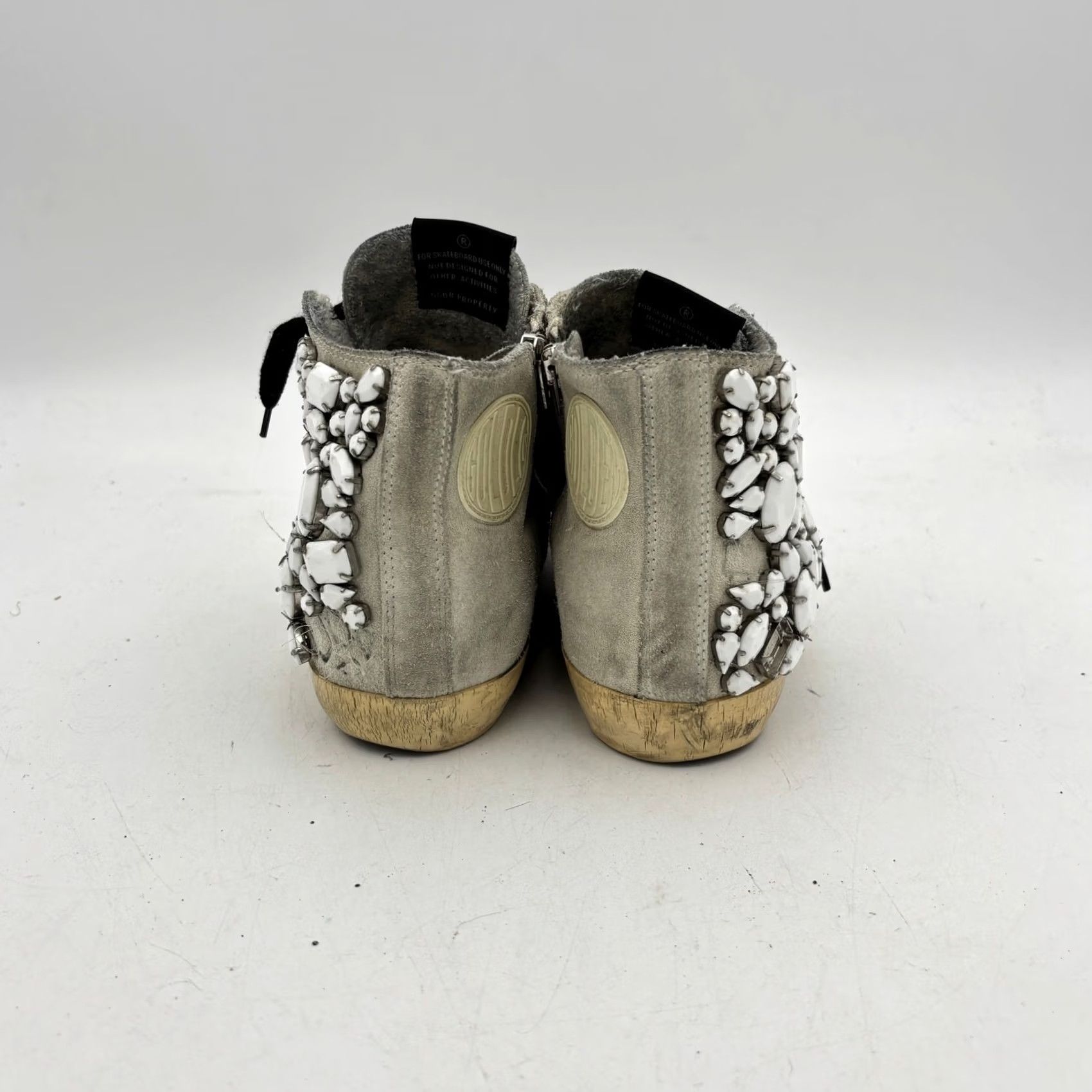 Golden Goose Golden Goose Francy Suede Sneaker Shoes Hi Top Embelished Stones 39 US 9 Women's Size M / US 6-8 / IT 42-44 - 4 Thumbnail