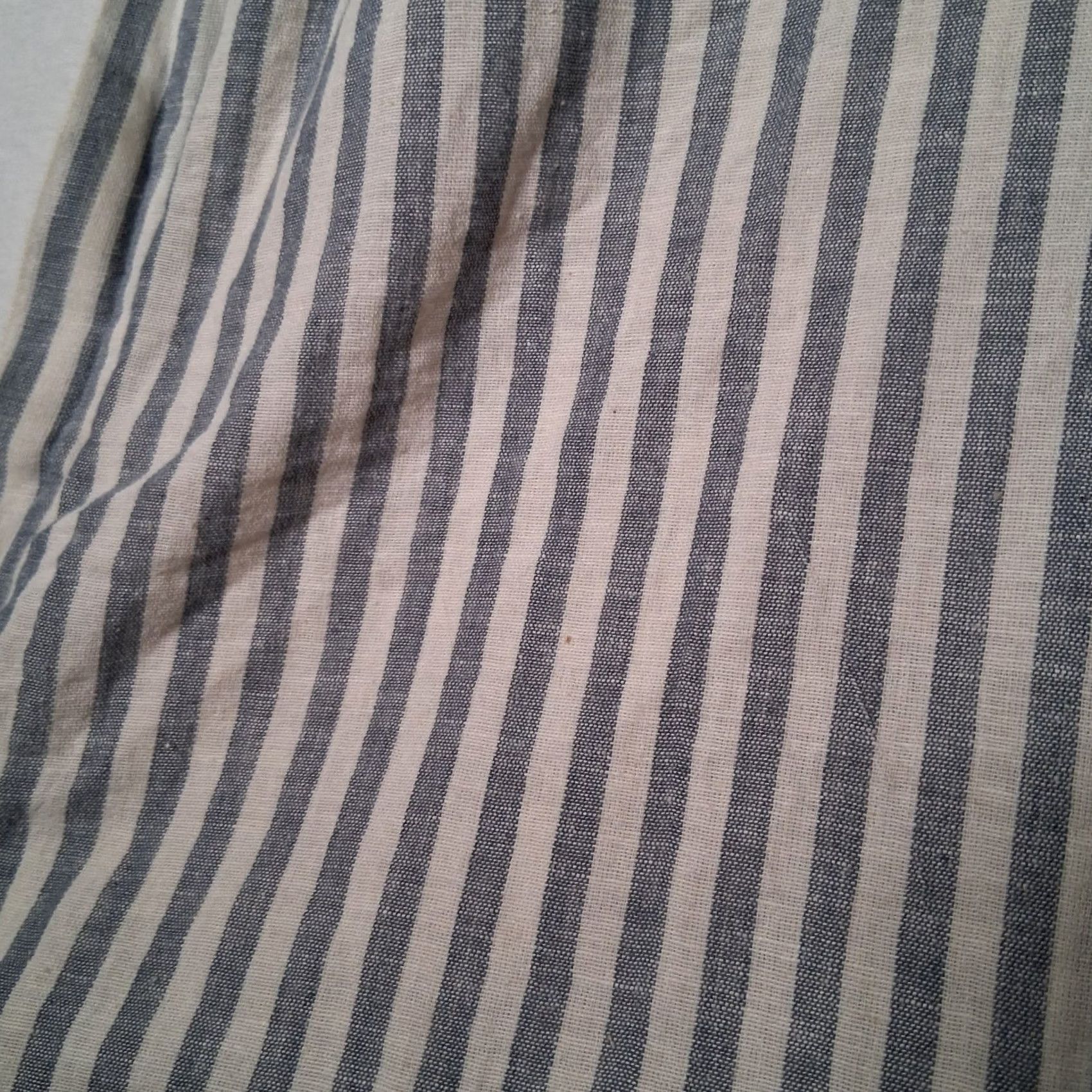 Vintage American Eagle Outfitters Dress M Blue White Stripe Belted Button Sundress Size M / US 6-8 / IT 42-44 - 7 Thumbnail
