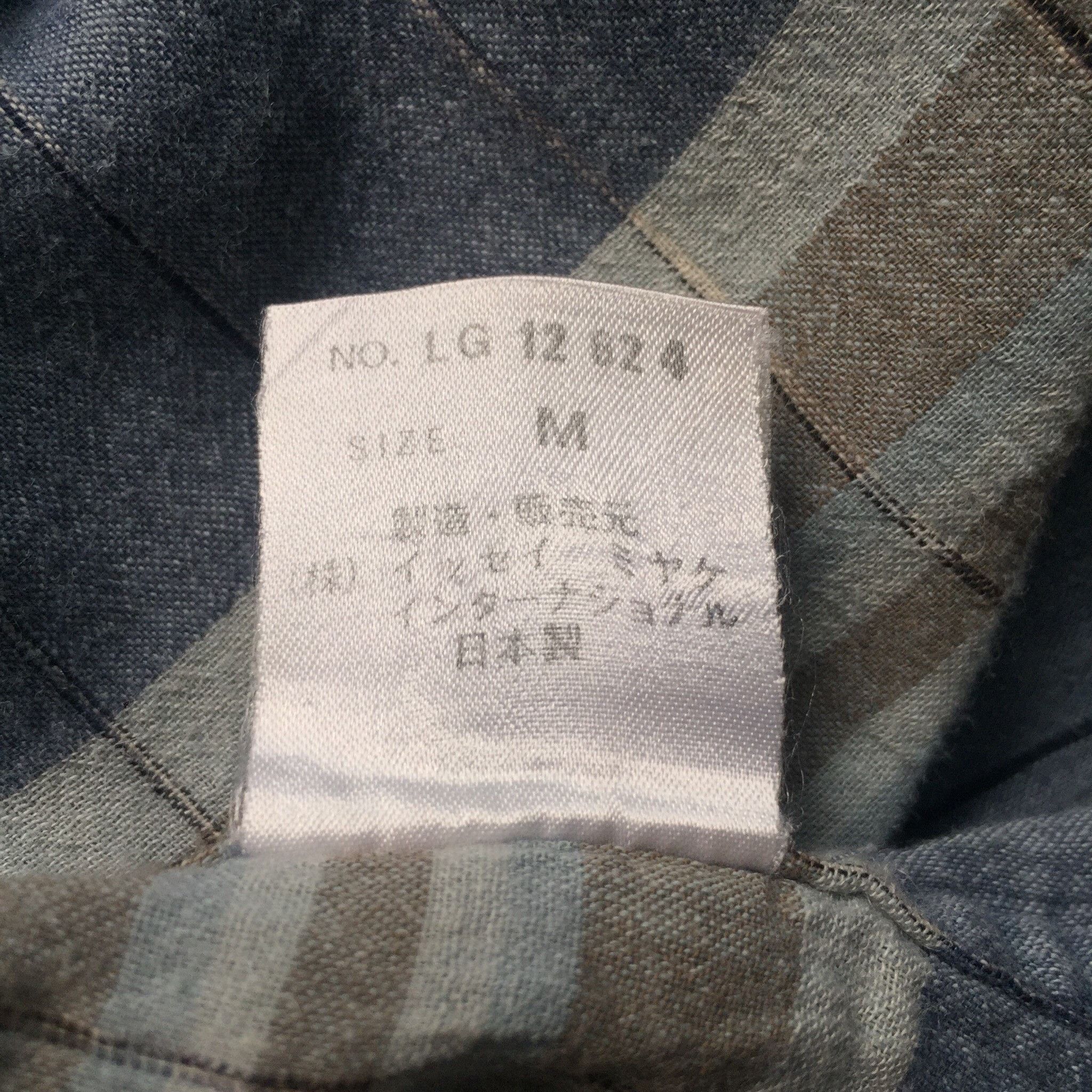 Issey Miyake 80s Issey Miyake Men Unique Stripe Side Pocket Shirt Size US M / EU 48-50 / 2 - 9 Thumbnail