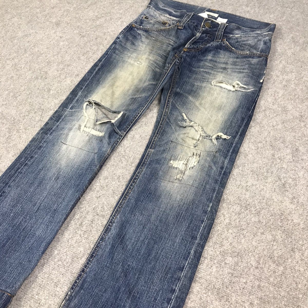 Japanese Brand DISTRESSED JEANS SOUK DENIM PANTS Size US 30 / EU 46 - 8 Thumbnail