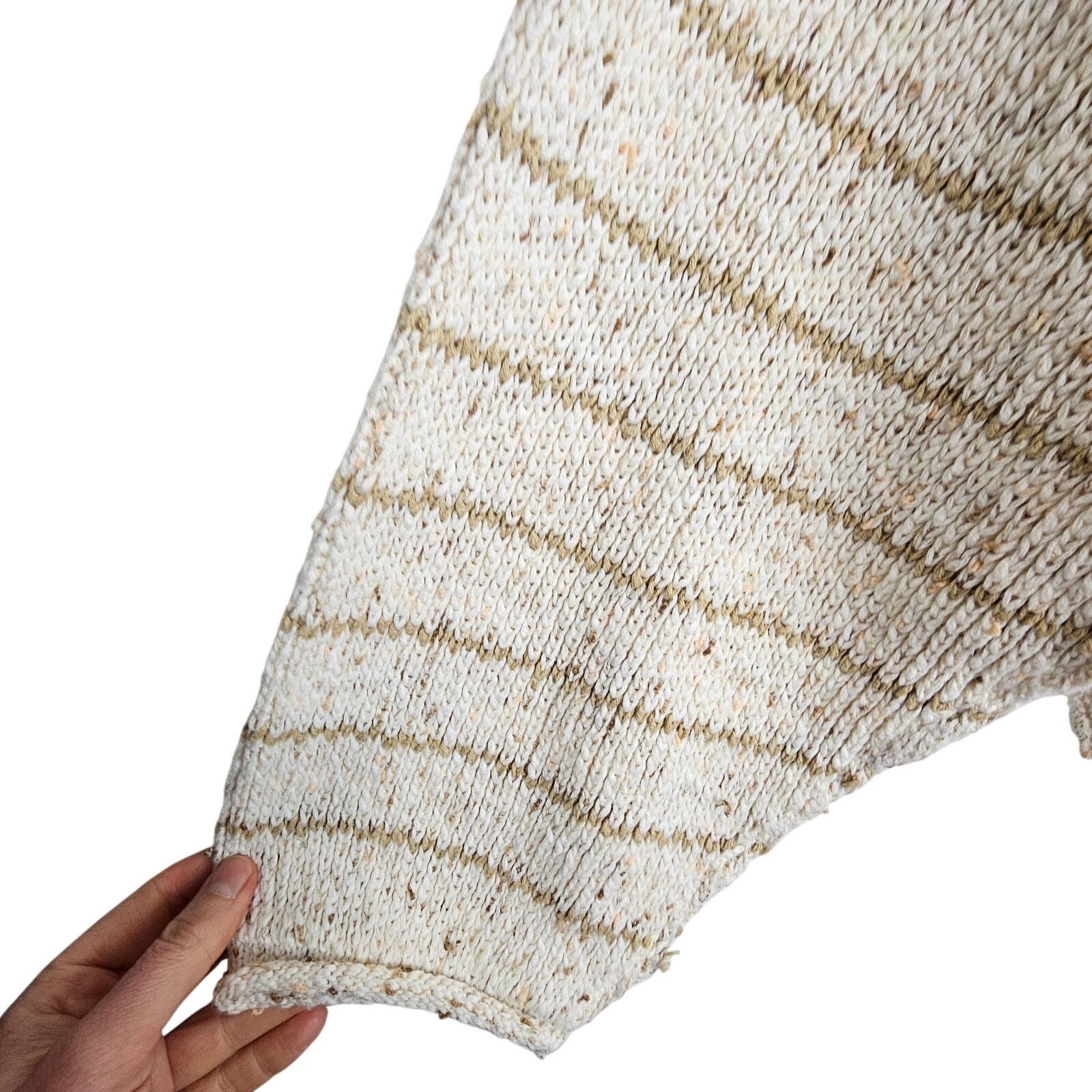 Free People Free People Starlight Striped Pullover Sweater Sz M Granola Size M / US 6-8 / IT 42-44 - 5 Thumbnail
