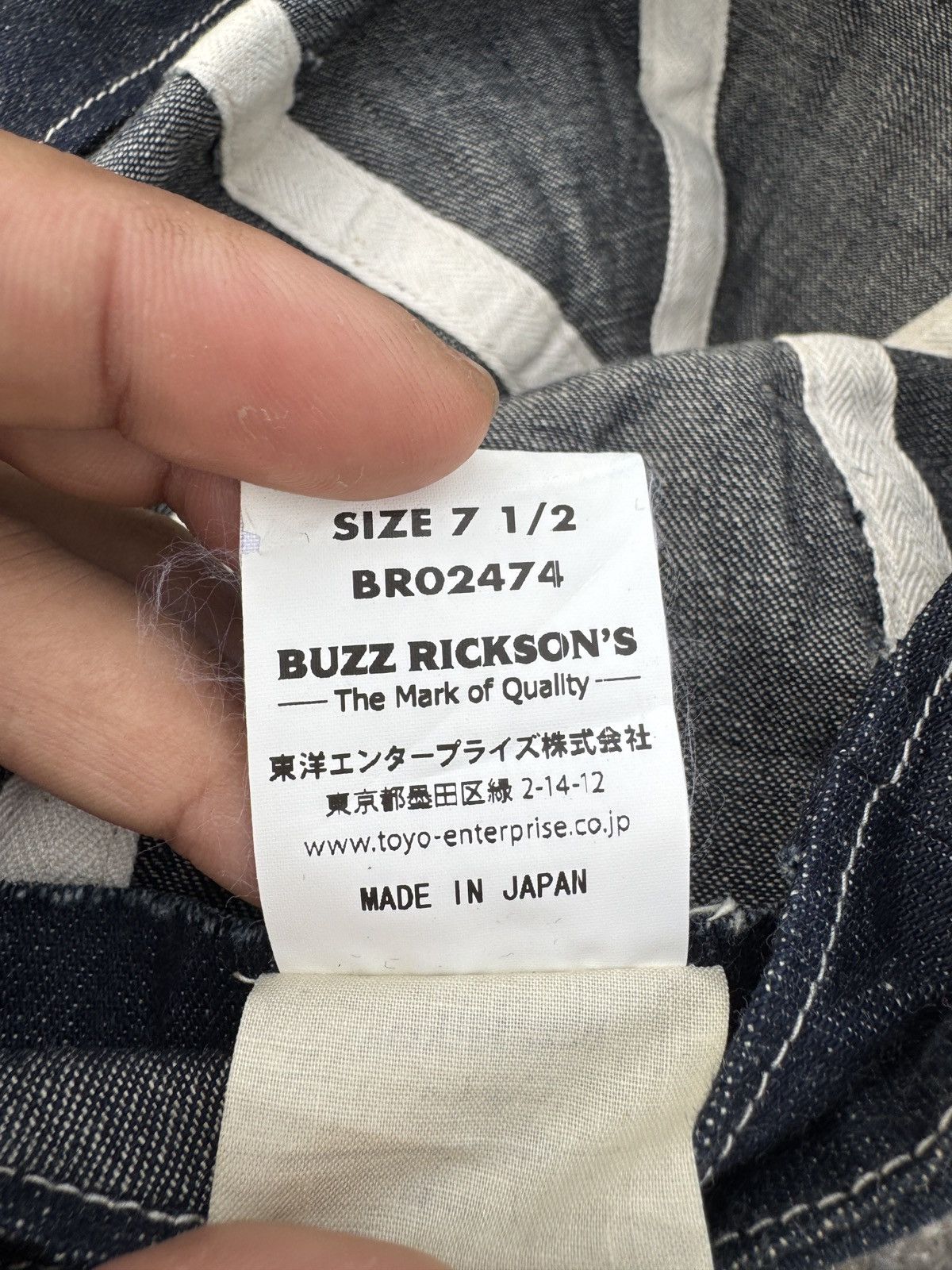 Buzz Rickson's Buzz Rickson’s Army Denim Cap Size ONE SIZE - 8 Thumbnail