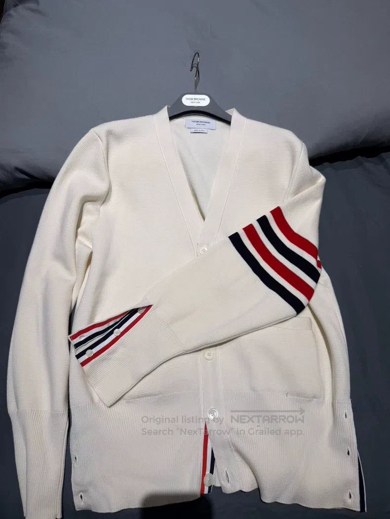 Thom Browne Thom Browne Wool Cardigan Size US XL / EU 56 / 4 - 1 Thumbnail