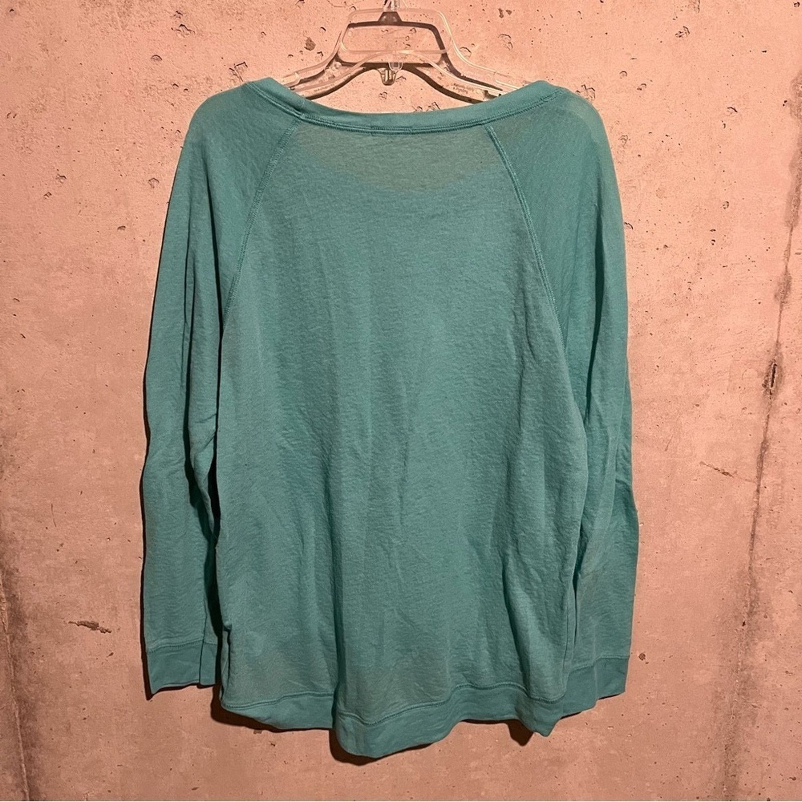 Other Caslon Scoop Neck Long Sleeve M Blue Lightweight Sweater Size M / US 6-8 / IT 42-44 - 6 Thumbnail