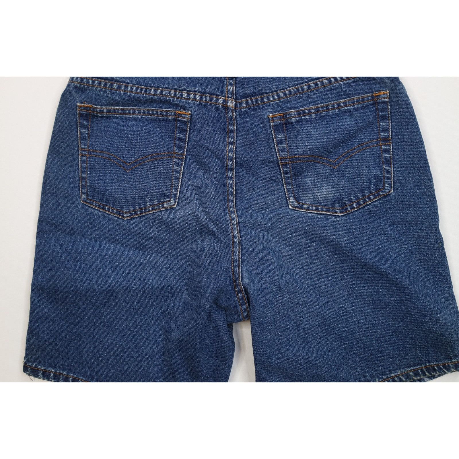 Vintage Vintage 90s Streetwear Faded Above Knee Denim Jean Shorts Size US 30 / EU 46 - 10 Thumbnail