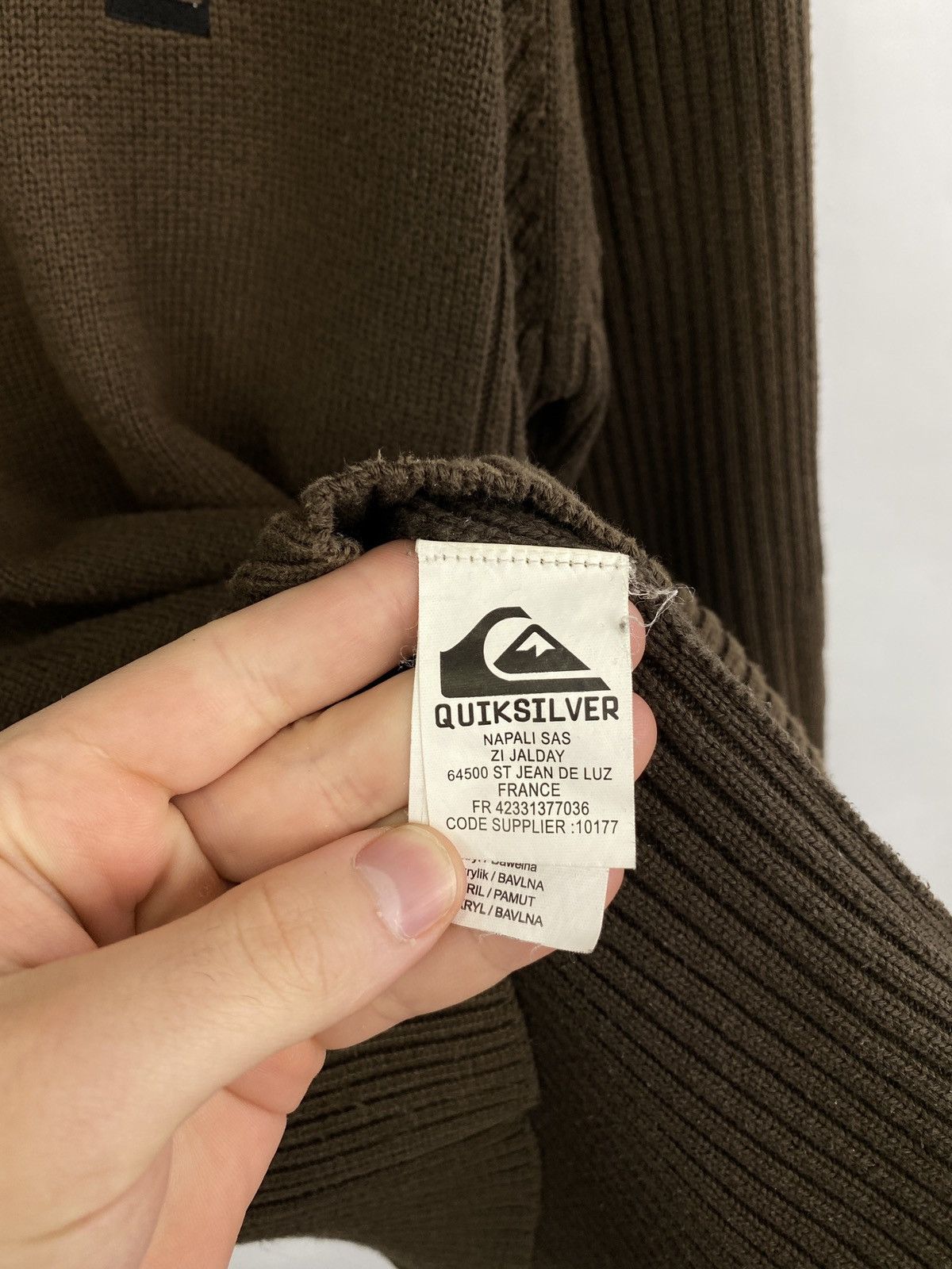 Quiksilver Vintage 90s Quiksilver Y2K Japan Knit Sweater Hype Rare Size US L / EU 52-54 / 3 - 8 Thumbnail
