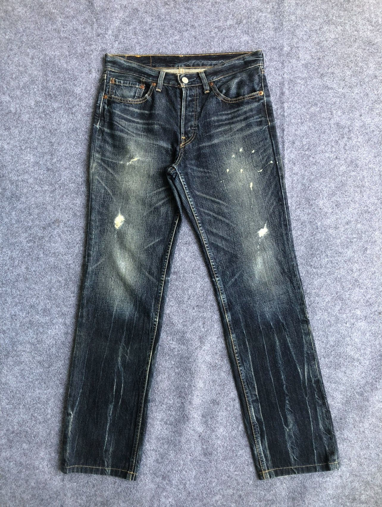 Levi's Rare🔥Vtg Levis 501 Painter Distressed Denim Jeans Size US 30 / EU 46 - 1 Thumbnail