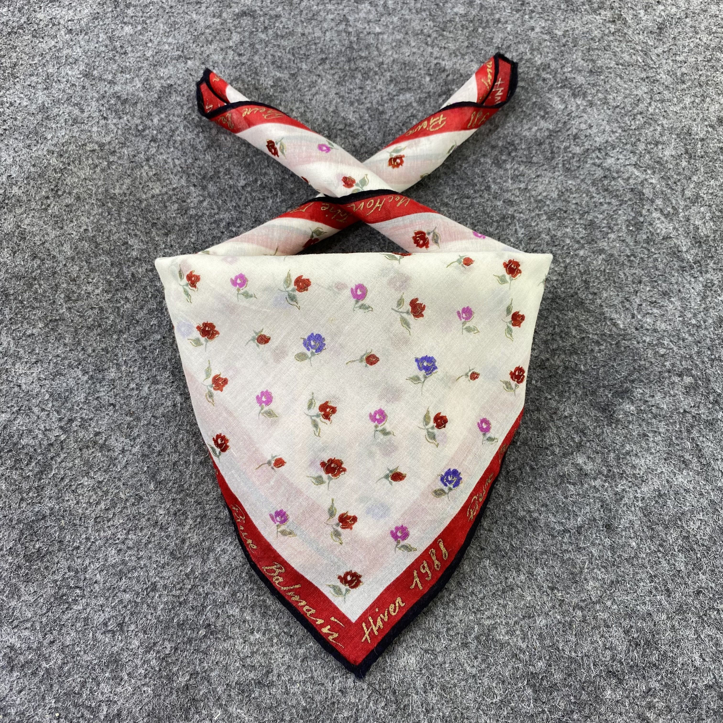 Pierre Balmain × Vintage Pierre Balmain Handkerchief / Bandana / Neckerchief -B740 Size ONE SIZE - 2 Thumbnail