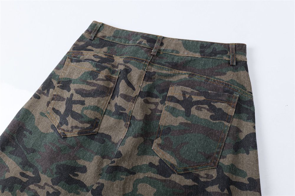 Jean American men's loose cargo retro camouflage machete jeans Size US 32 / EU 48 - 5 Thumbnail