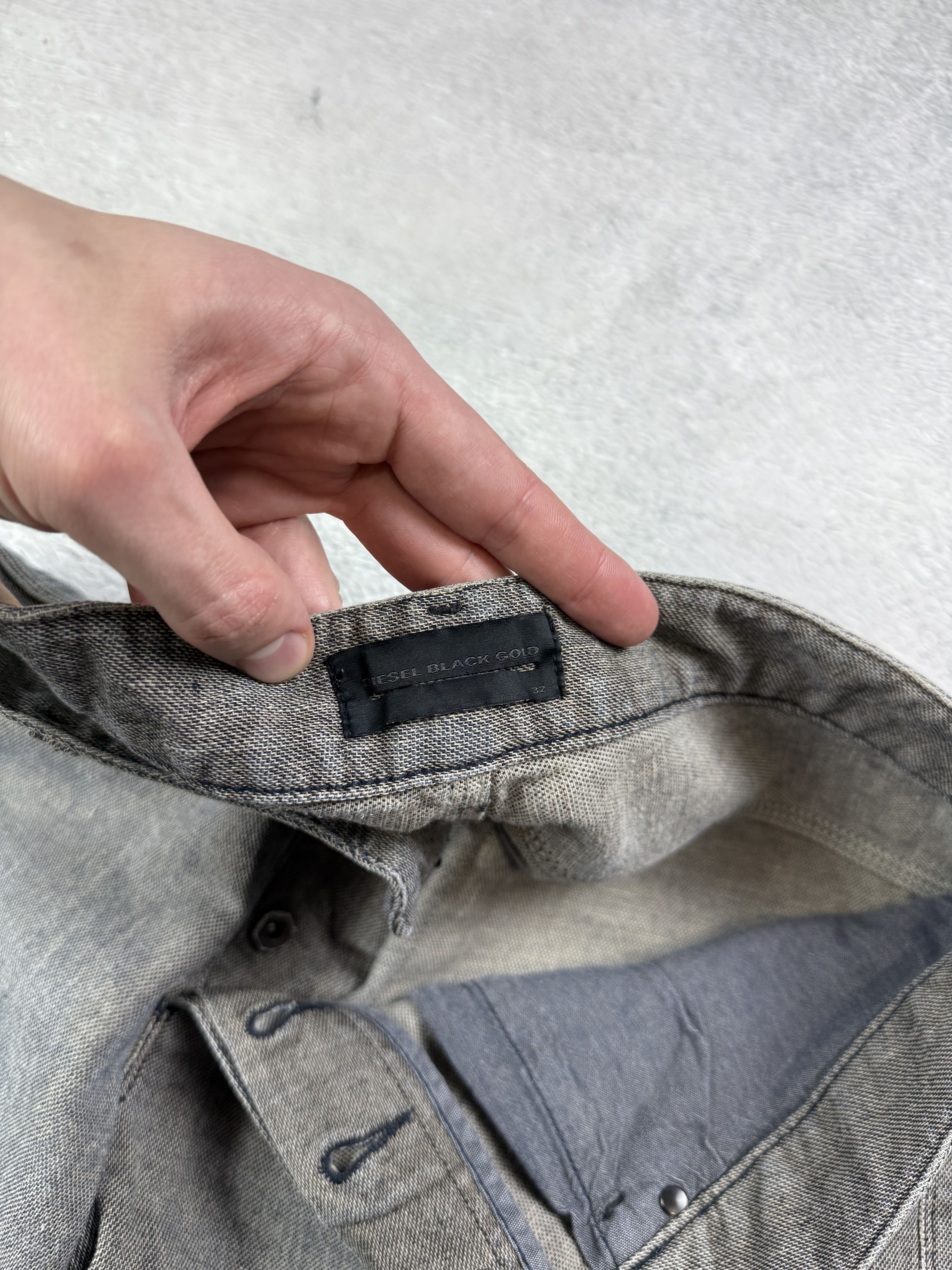 Diesel Diesel Black Gold Jeans Superbia Distressed Denim Ripped Size US 32 / EU 48 - 9 Thumbnail