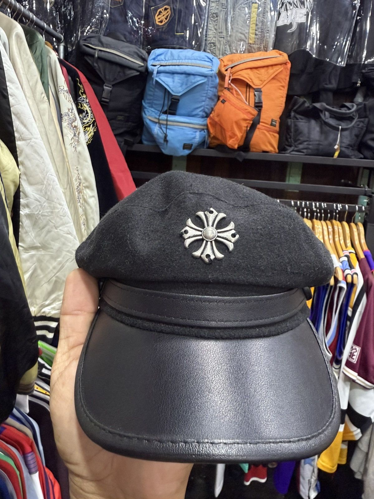 Japanese Brand × Vintage Men Women Vintage Cross Leather British style hat Size ONE SIZE - 8 Thumbnail