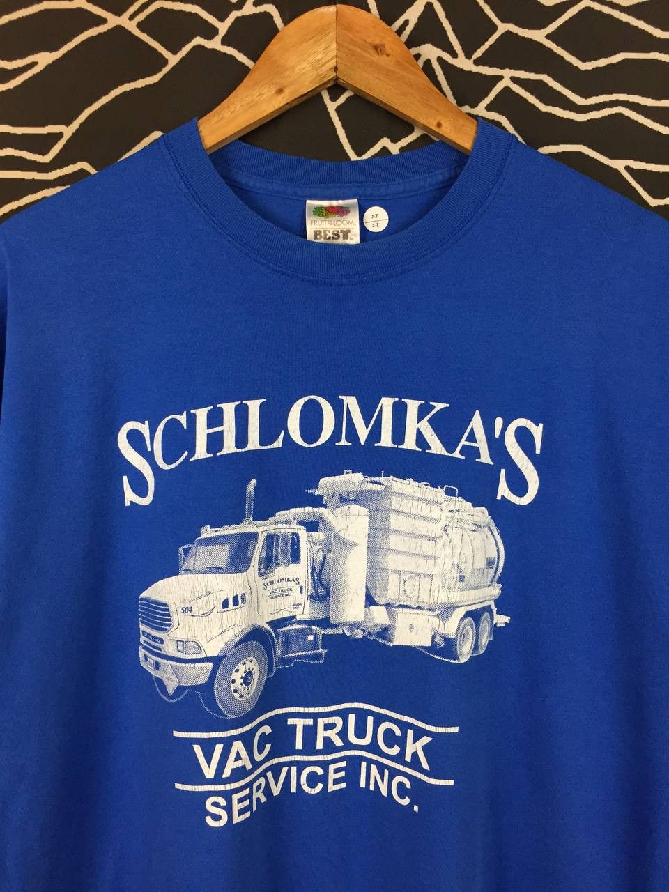 Vintage Vtg 00s FOTL Schlomka's Vac Truck We Suck! Graphic Tee Size US XL / EU 56 / 4 - 3 Thumbnail