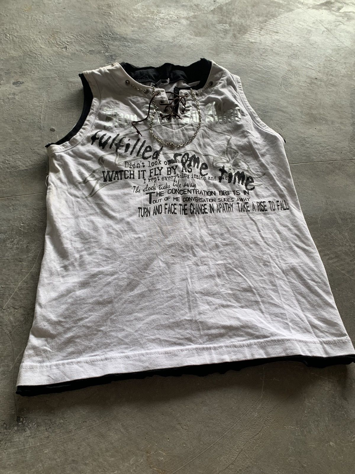 Hysteric Glamour crazy y2k poem euphuistic punk style chain collar design Size US M / EU 48-50 / 2 - 8 Thumbnail