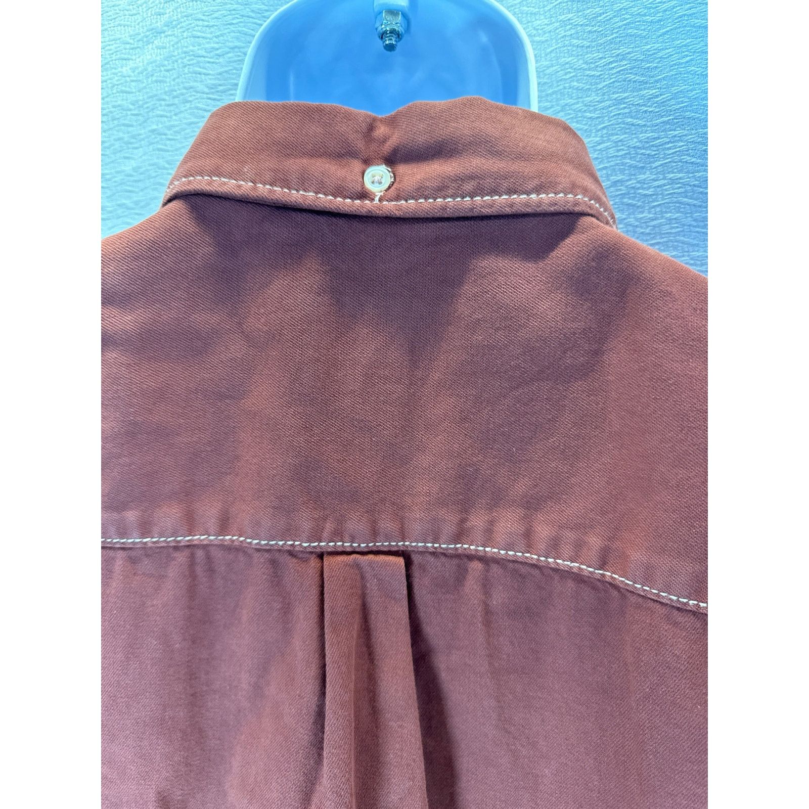Zara Cotton Twill Brown Short Sleeve Button Up men sz M Size US M / EU 48-50 / 2 - 4 Thumbnail