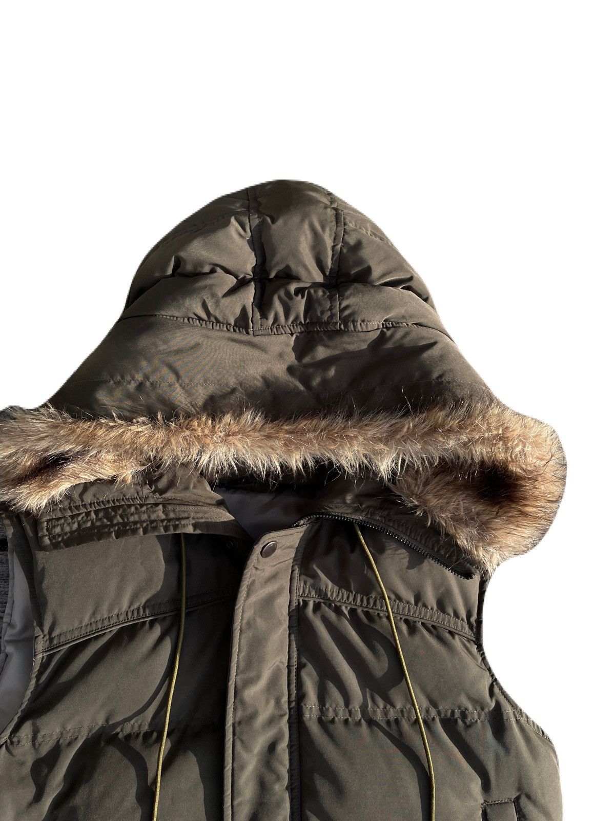 If Six Was Nine 2000s Japanese archive Fur Gimmic Puffer Zip-up Vest Y2K Size US S / EU 44-46 / 1 - 6 Thumbnail