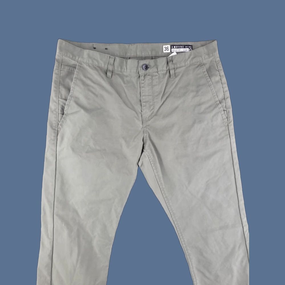 Empyre Empyre Pants Mens 36x32 Green Skinny Chino Skeletor Slim Regular 36 Green Mens Skinny Chino Skeletor Size US 36 / EU 52 - 1 Thumbnail