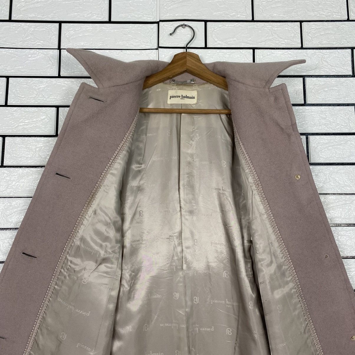 Japanese Brand Vintage Long Jacket Wool Pierre Balmain Size US M / EU 48-50 / 2 - 16 Thumbnail