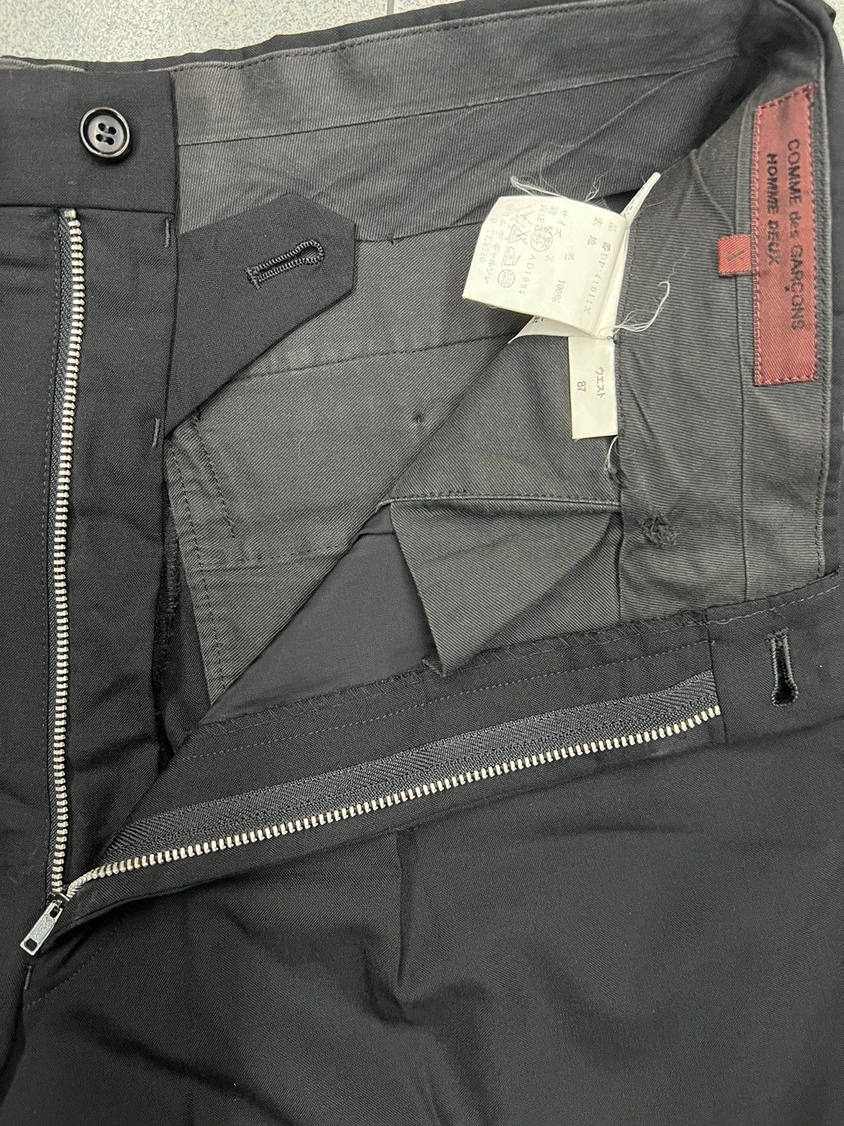 Comme des Garcons VINTAGE CDG HOMME DEUX AD1994 WIDELEG TROUSERS Size US 30 / EU 46 - 6 Thumbnail