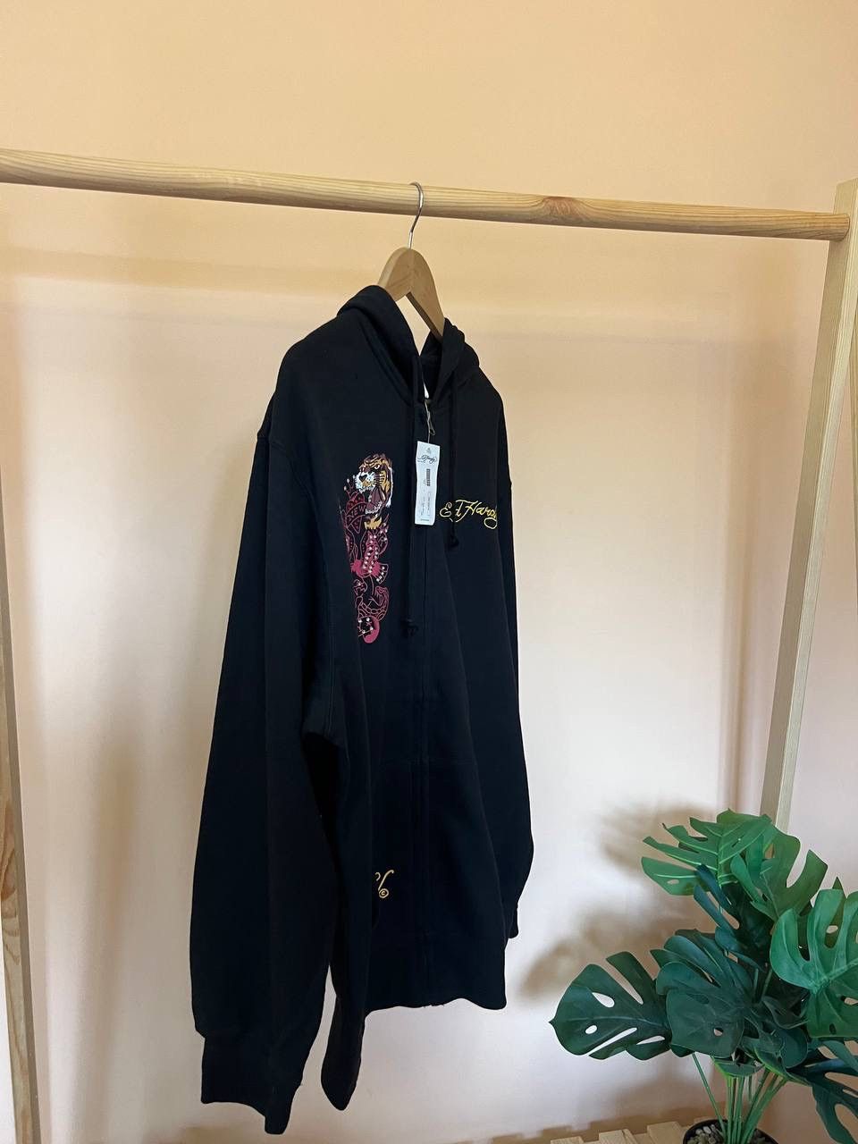 Christian Audigier × Ed Hardy NWT Vintage Ed Hardy Los Angeles Zip Hoodie Logo Rare XXL Size US XXL / EU 58 / 5 - 13 Thumbnail