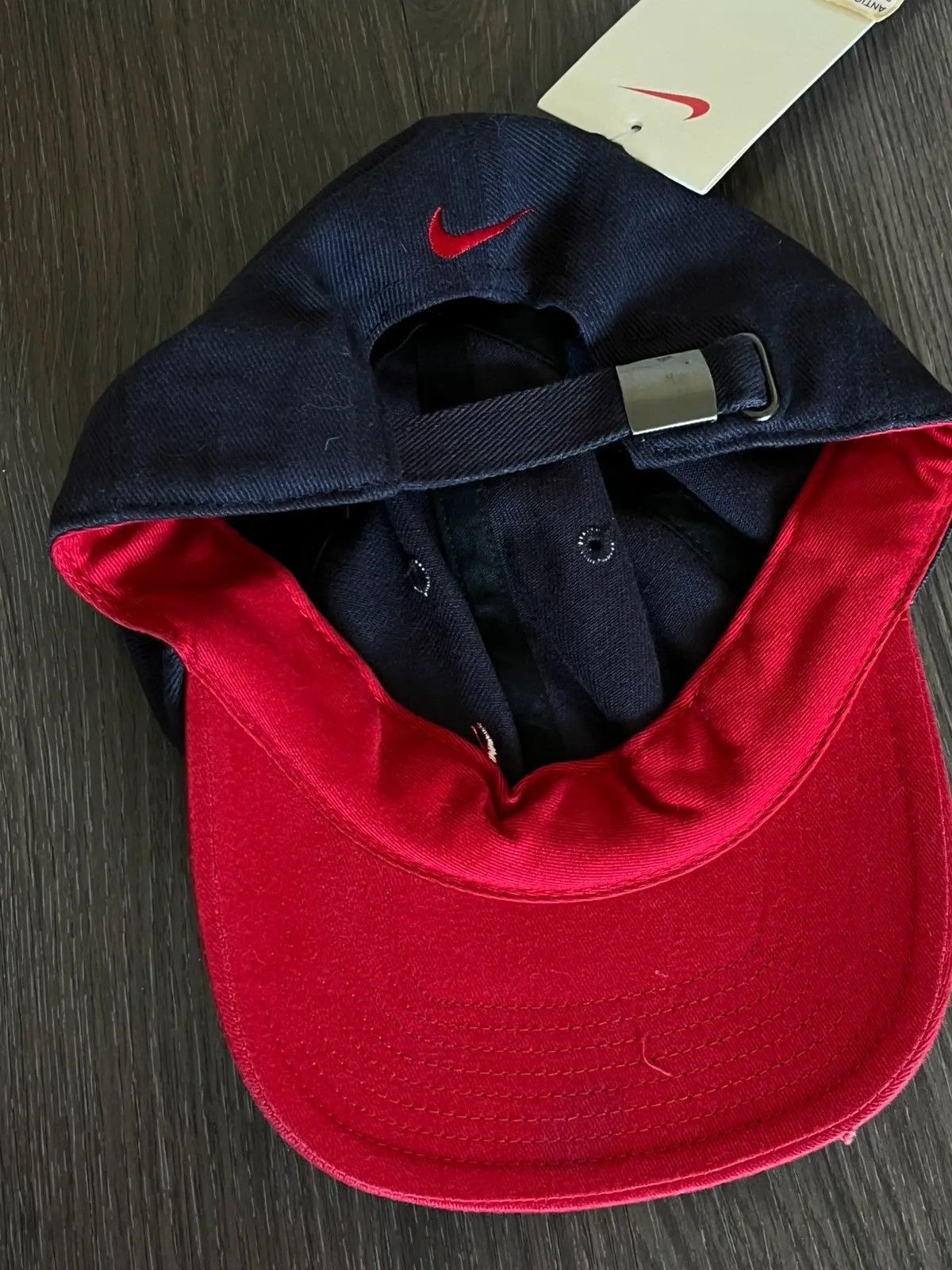 Nike Nike Air Cap Swoosh 1998 Deadstock Distressed Rare One Size Size ONE SIZE - 7 Thumbnail