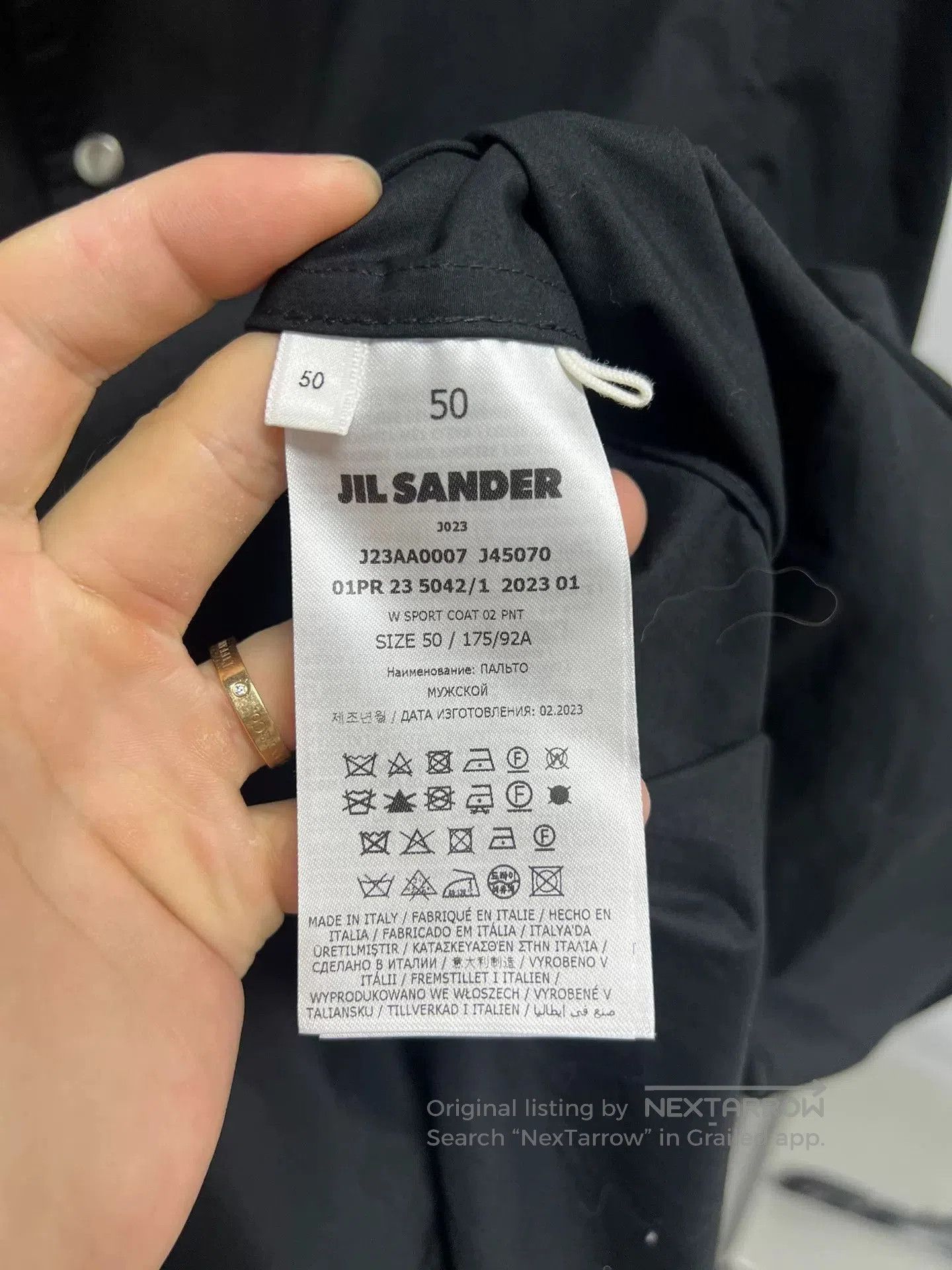 Jil Sander jil sander black logo trench coat. Size US L / EU 52-54 / 3 - 4 Thumbnail