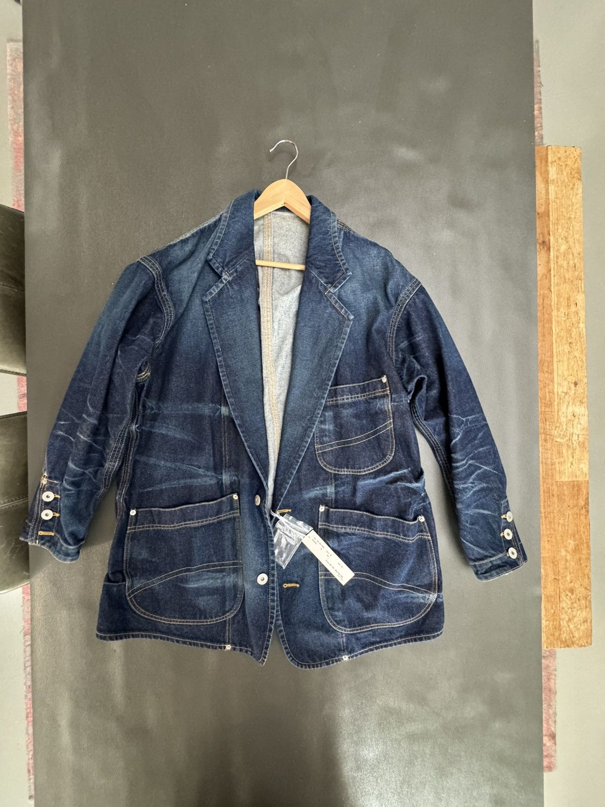 Sulvam Sulvam Oversized Denim Coat Size US M / EU 48-50 / 2 - 2 Thumbnail