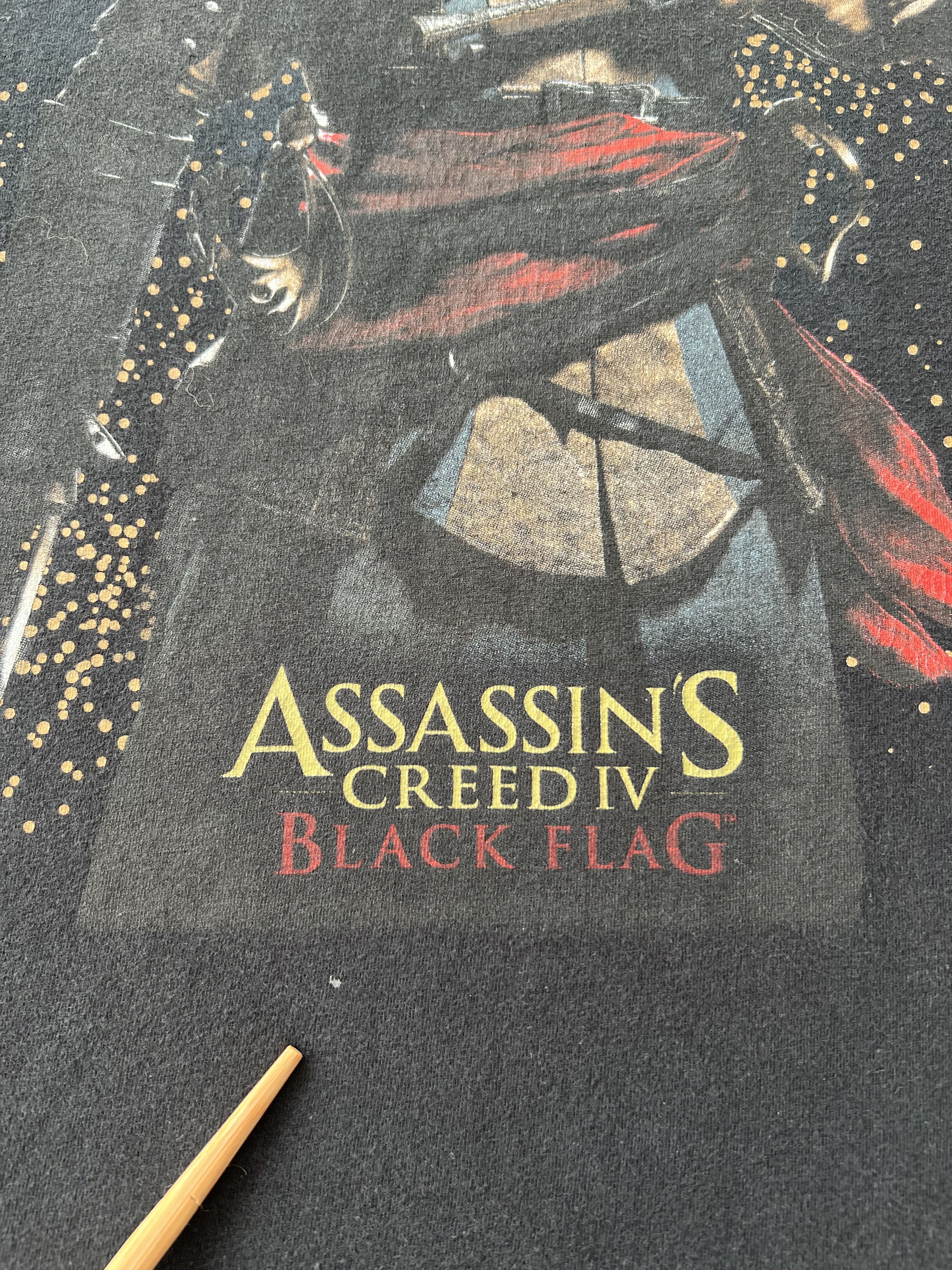 The Game Vintage 2013 Assassin's Creed IV Black Flag Ubisoft T-shirt Size US L / EU 52-54 / 3 - 6 Thumbnail