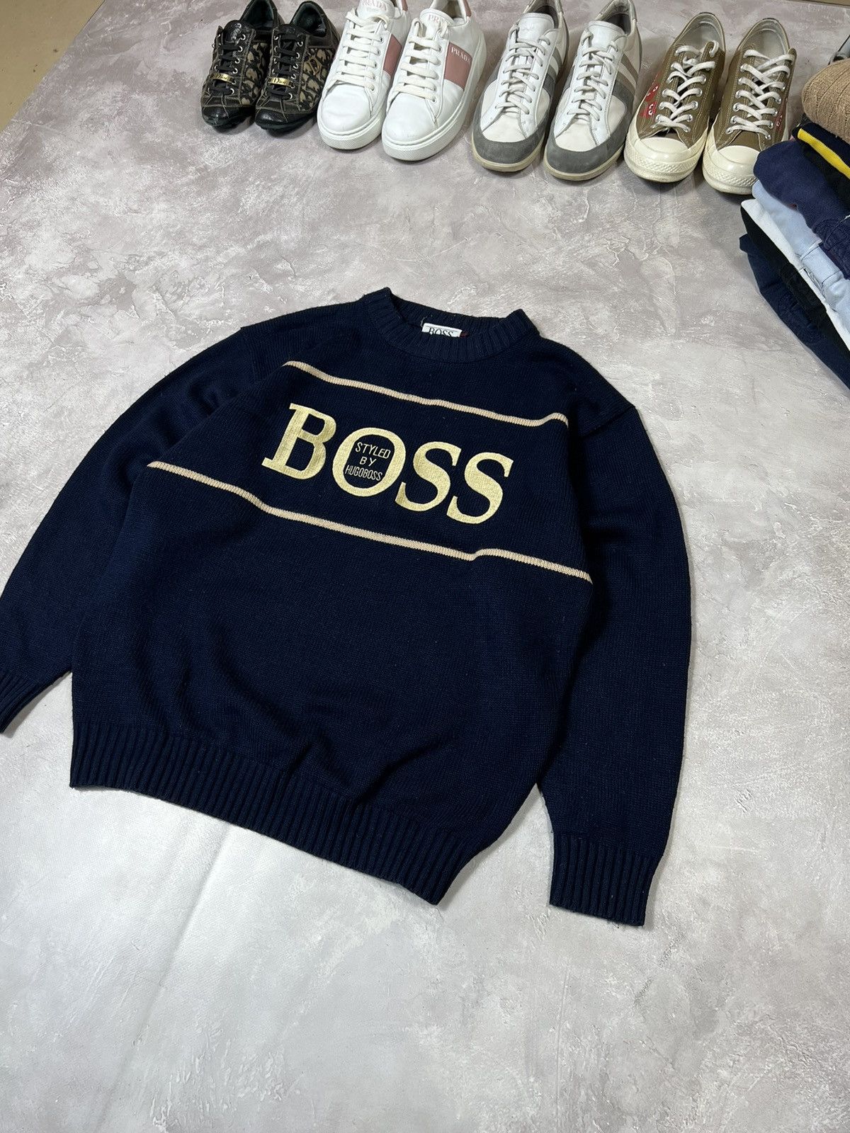 Hugo Boss × Vintage Vintage Hugo Boss 90s Y2k Sweater Size US M / EU 48-50 / 2 - 2 Thumbnail