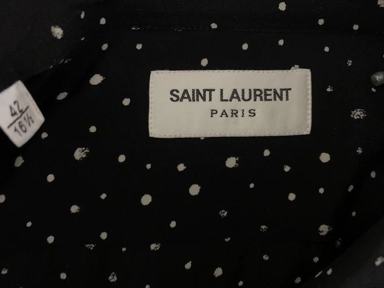 Saint Laurent Paris Saint Laurent Paris 19fw mulberry silk ink-splashing baby's Size US XS / EU 42 / 0 - 3 Thumbnail
