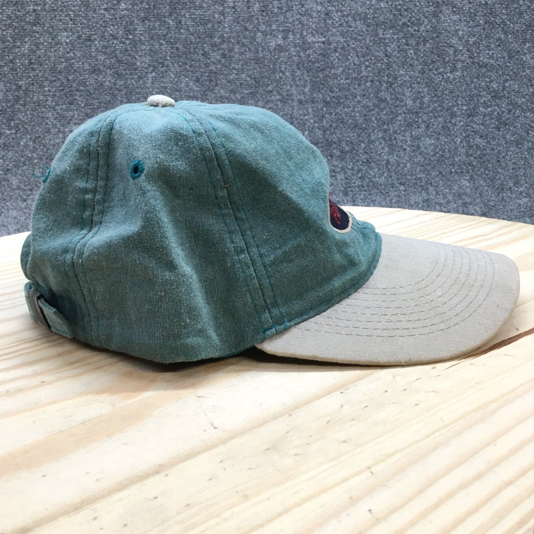 Vintage Willco Imports Florida Baseball Cap Hat Mens Green Gray One Size Fits All Cotton Canvas Adjustable Breathable Lightweight Caps Size ONE SIZE - 5 Thumbnail