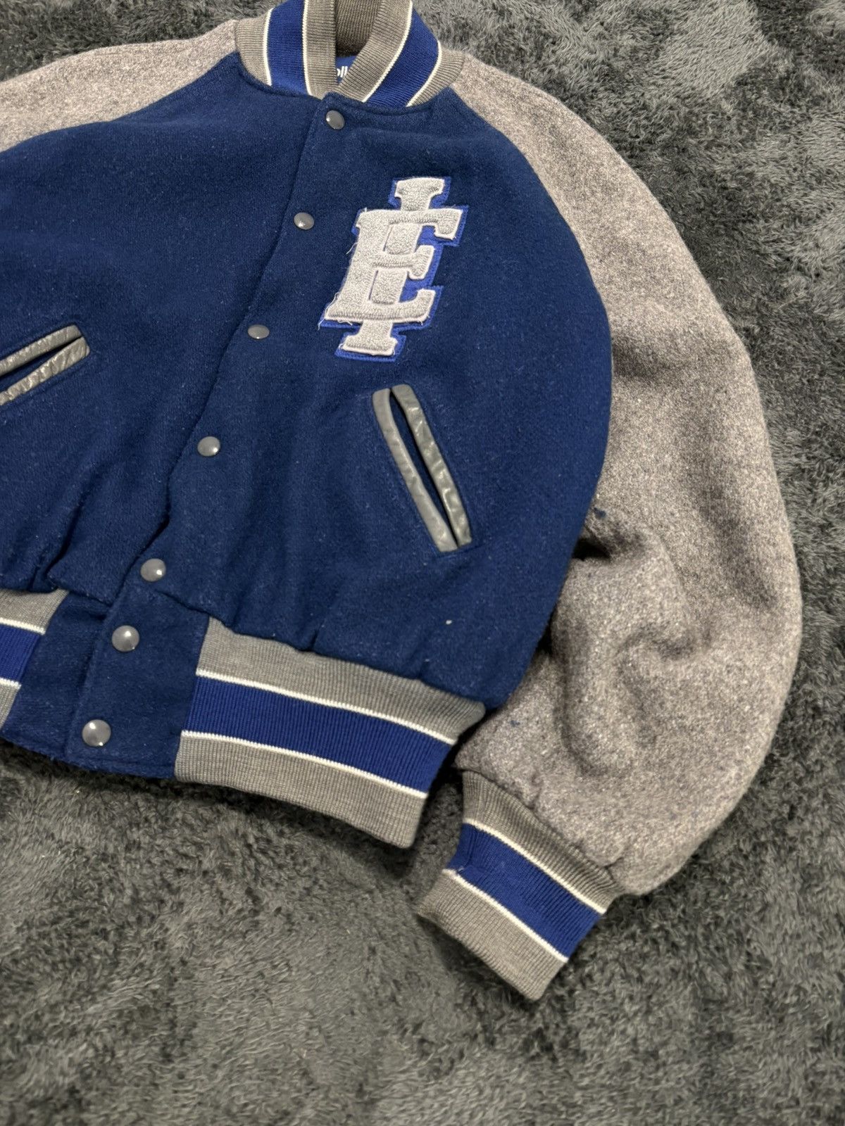 Vintage Vintage Wool Varsity Jacket Holloway USA 70s Size US M / EU 48-50 / 2 - 2 Thumbnail