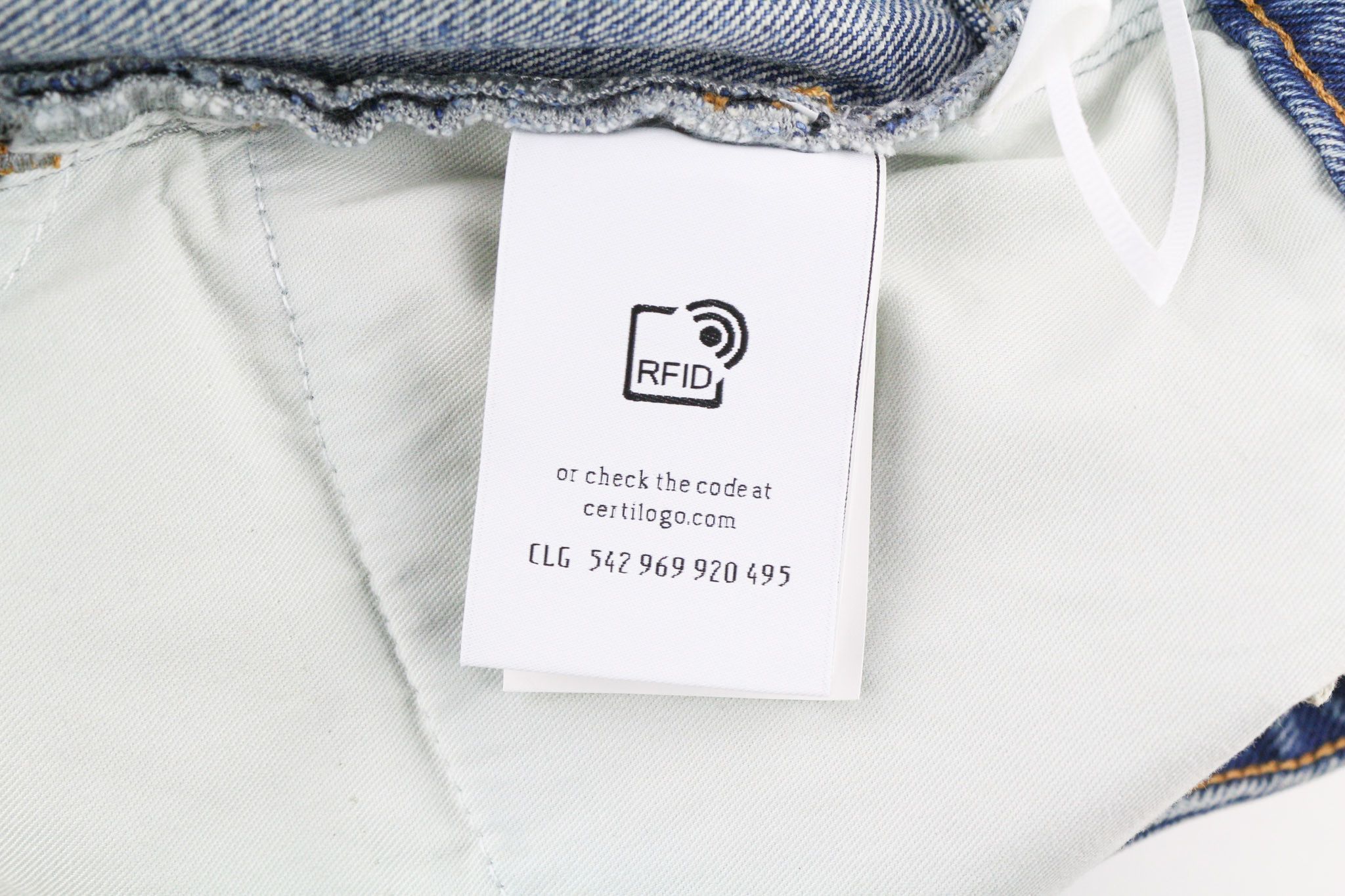 Off-White W27 Slim Flared Washed Zipped Cotton Blue 80242 Size 27" / US 4 / IT 40 - 11 Thumbnail