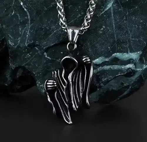 Jewelry × Vintage Streetwear Vintage Reaper Necklace Size ONE SIZE - 3 Thumbnail