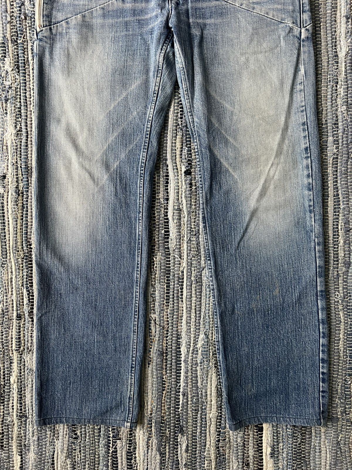 TALKING ABOUT THE ABSTRACTION FW05 TATA 🇯🇵 3D Cut Post Apocalypse Beauty Faded Runway Jeans Size US 36 / EU 52 - 7 Thumbnail