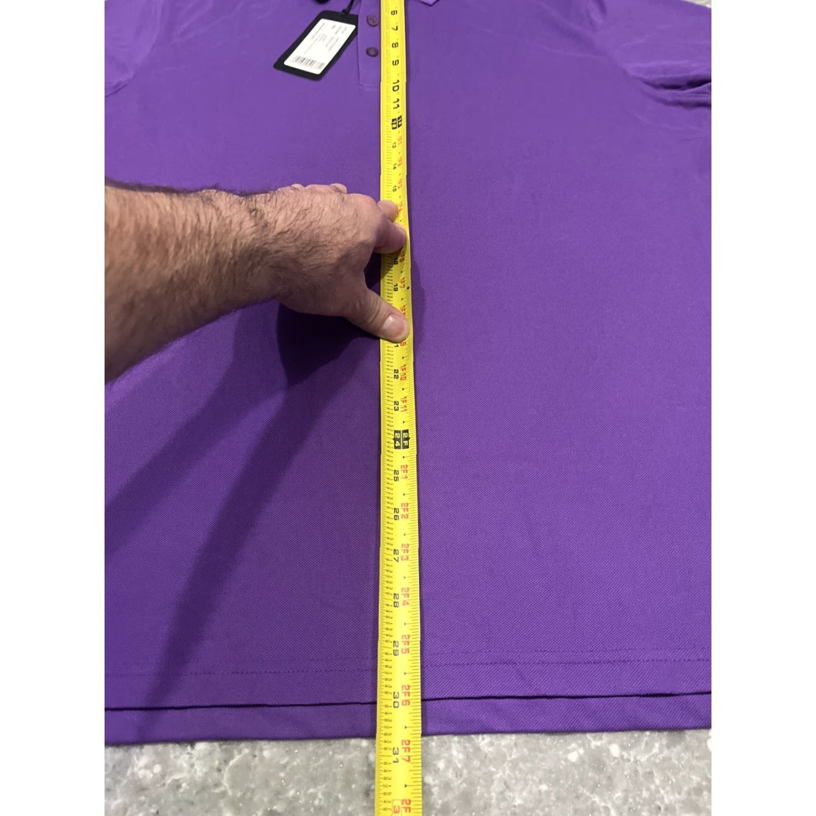 Vintage Glenmuir 1891 Polo Shirt Golf Mens L Purple Quick Dry Short Sleeve Jersey 100% Polyester Logo Classic Size US L / EU 52-54 / 3 - 6 Thumbnail